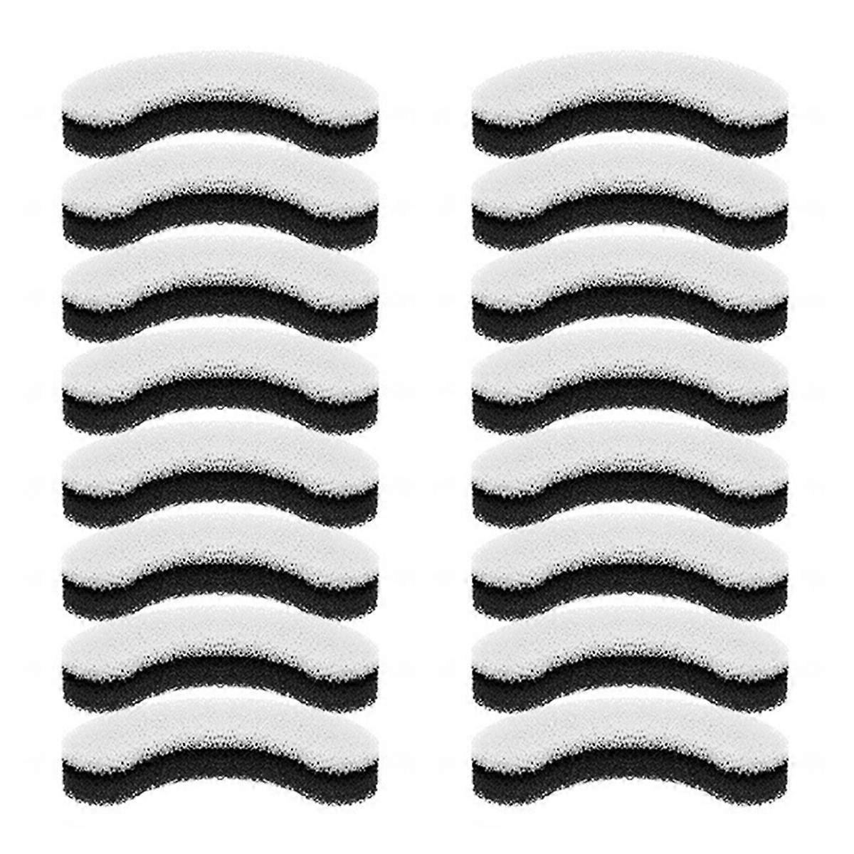 Cat Water Fountain Filters for WF050 & WF100 Arc-Shaped Foam Sponge for Pet Water Fountain Filter 16PCS
