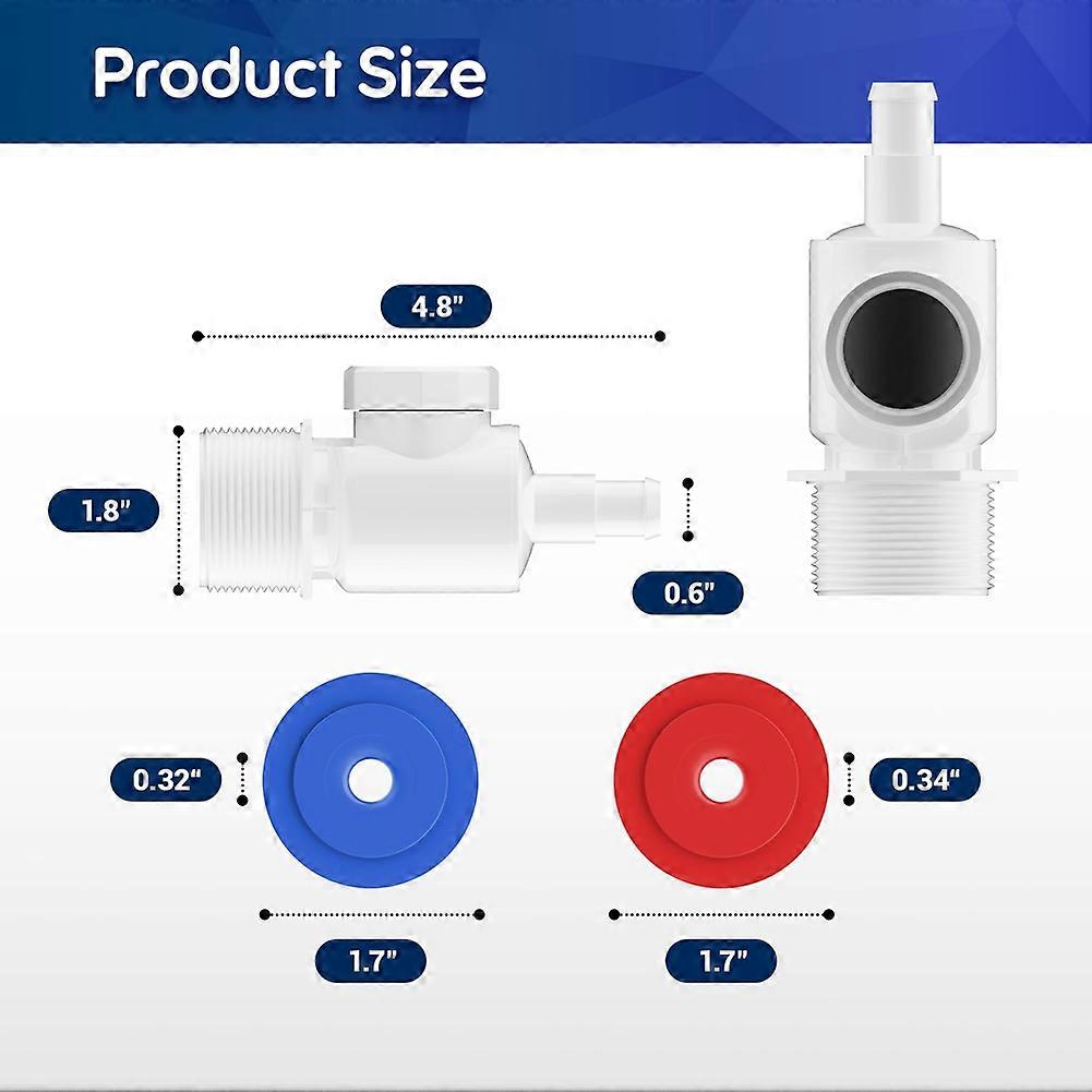 9-100-9001 UWF Connector Assembly for Polaris Pool Cleaner Parts 280, 380, 3900 Pool Cleaner Wall Fitting Connector