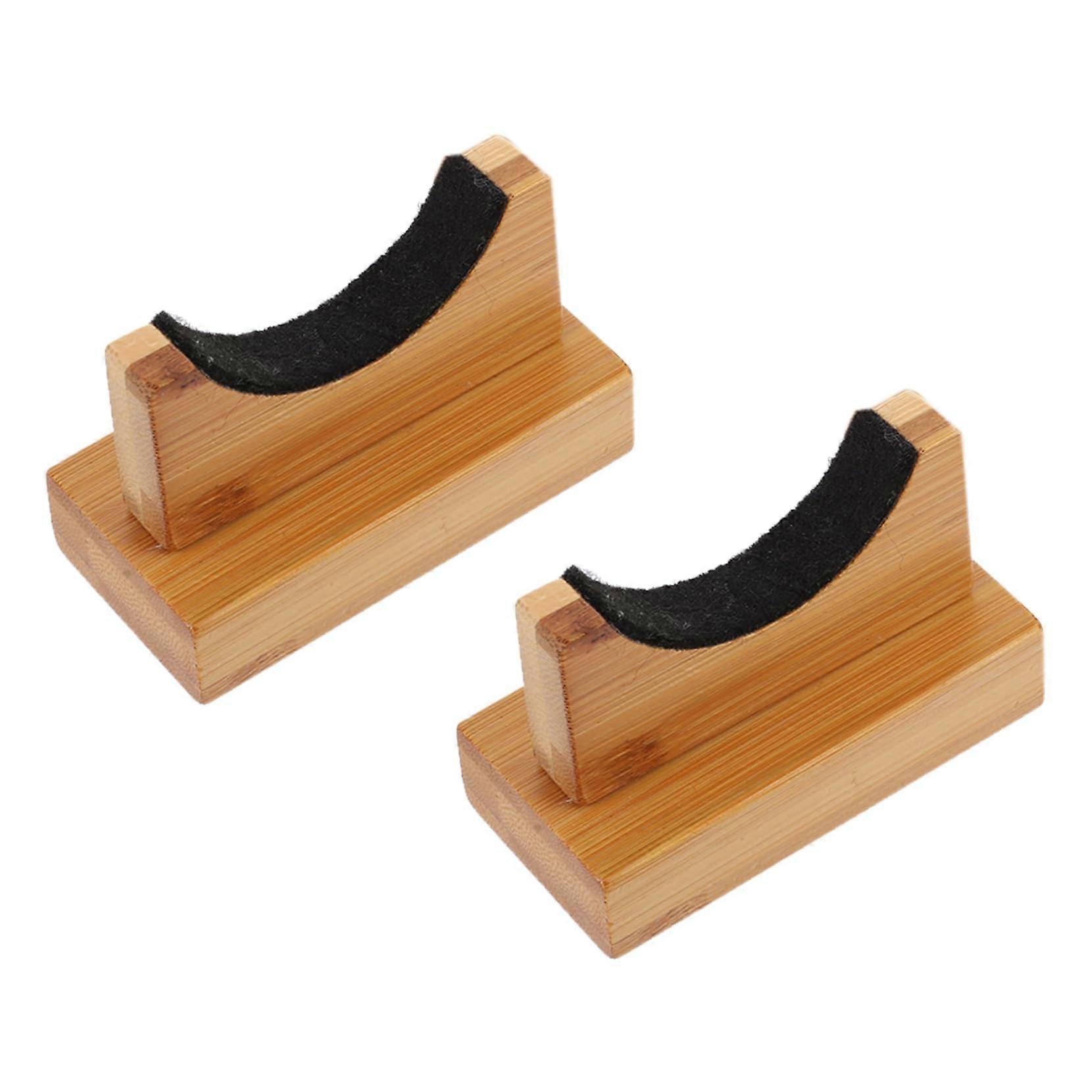 Wood Baseball Bat Display Holder Horizontal Bracket Rack 1 Pair For Collectible Bats Sturdy Support Easy To Use