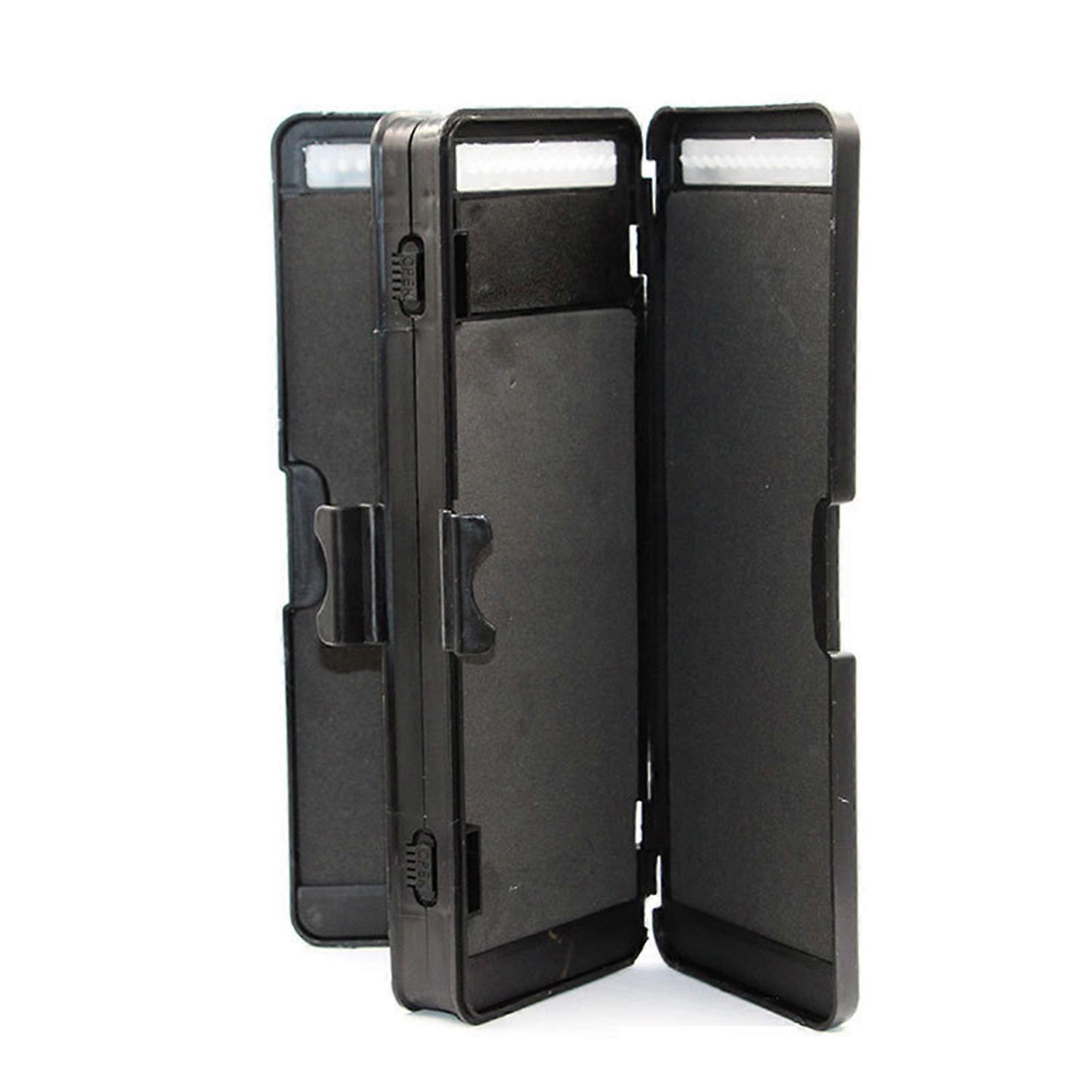 ABS Secure Double Clip Locking Lid Rigid Wallet For Carp Fishing Tackle Box Keeps Fishing Lures Safe