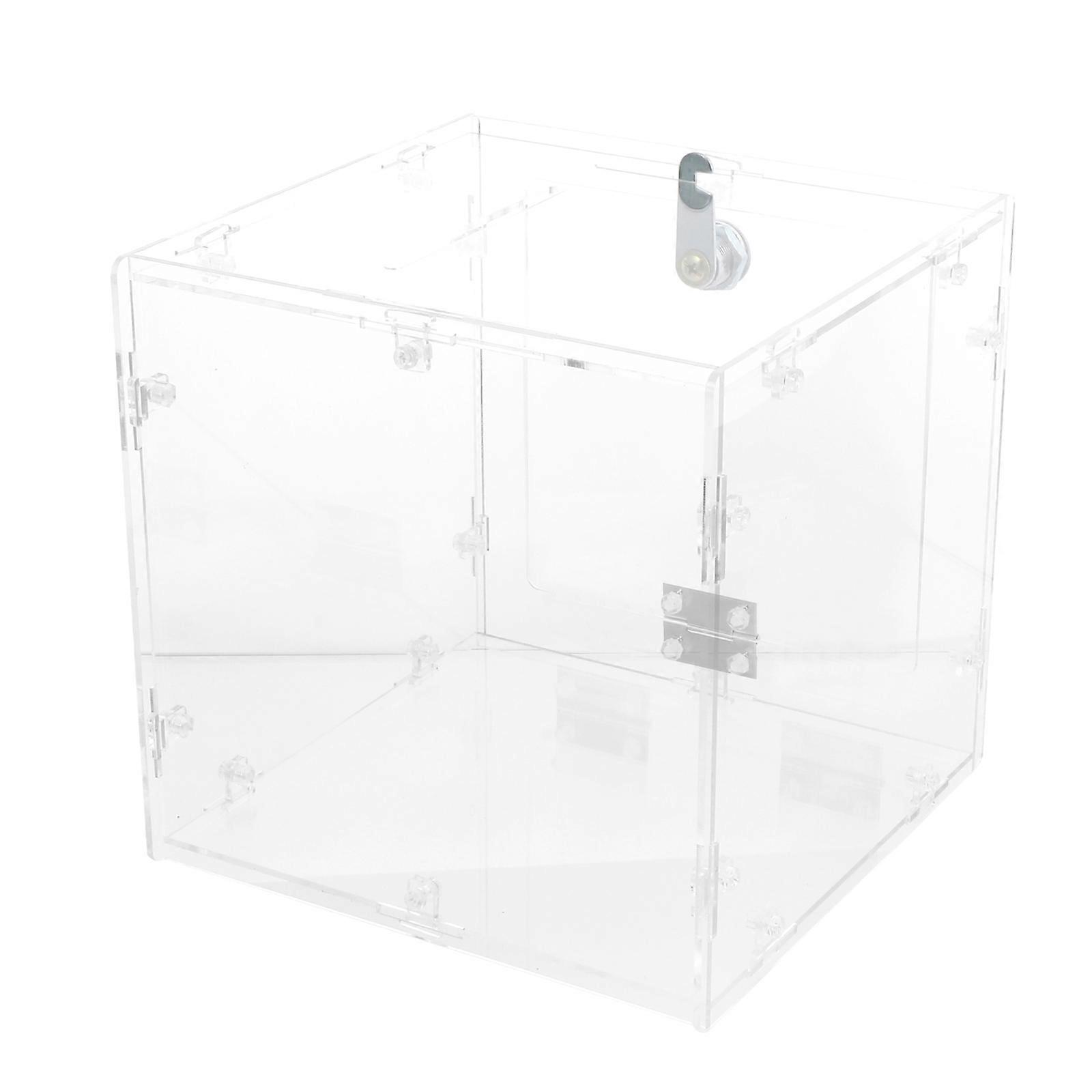 Transparent Acrylic Suggestion Box for Donation Use 3Pcs Ballot Container