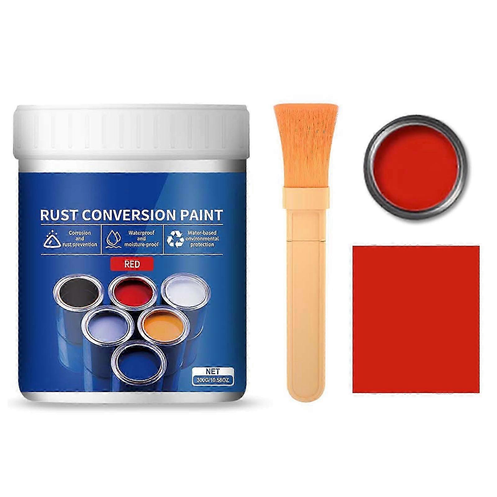 Rust Converter Paint: Transforms Rust into a Protective Coating for Metal Surfaces - Water-Based, Weatherproof Formula for Home Renovations, 300g 2025