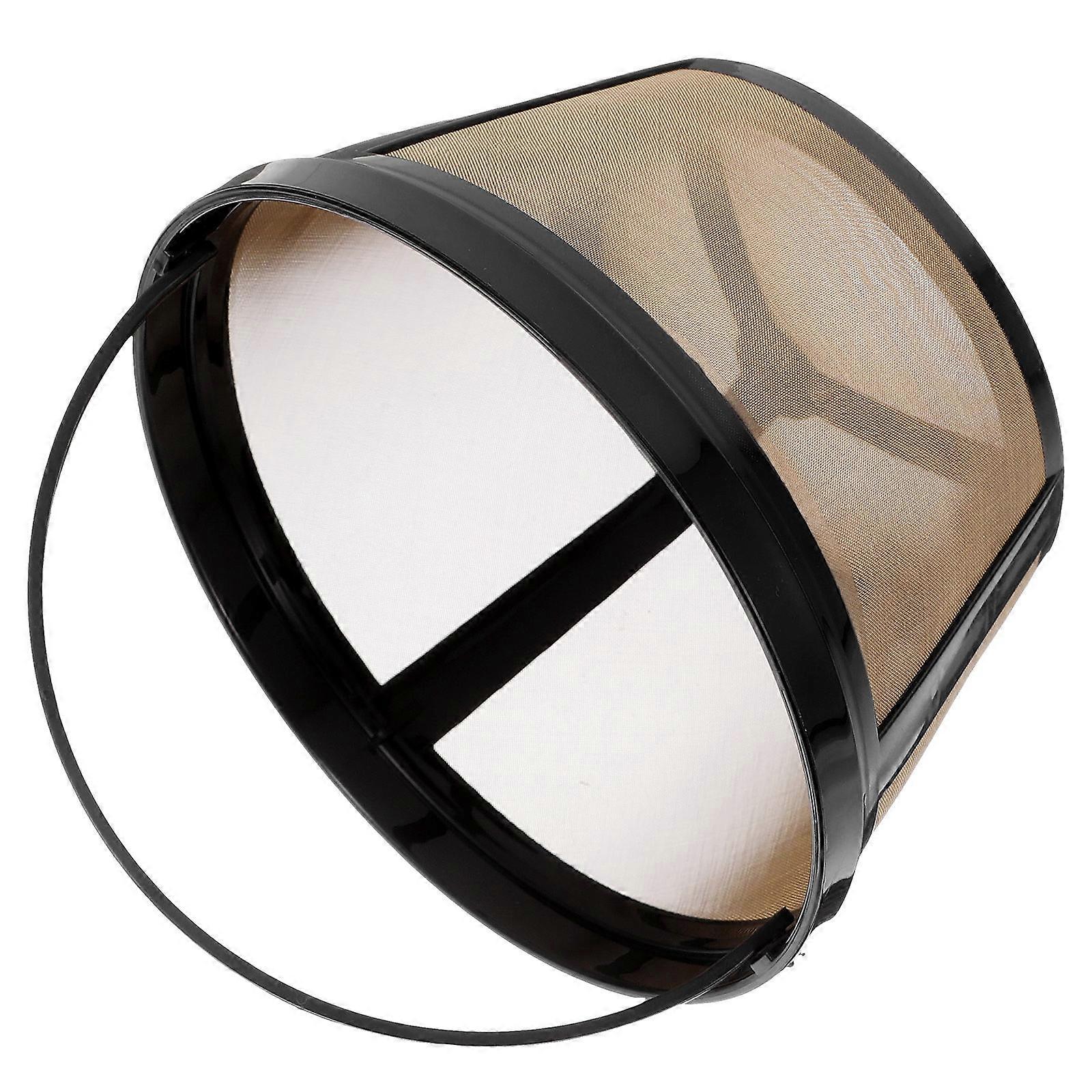 Coffee Accessories Reusable Coffee Filter Basket 8 Cup For Home Use Coffee Lovers Golden Stainless Steel Efficient 1Pcs