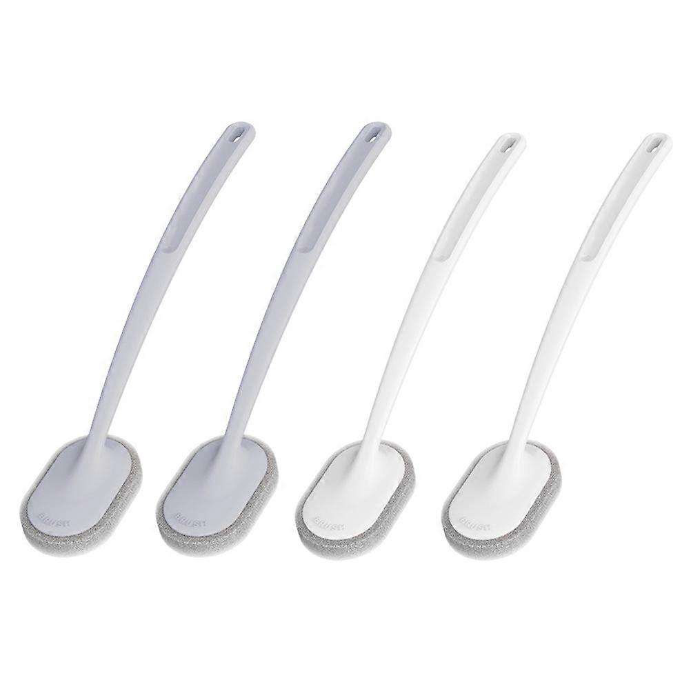 8Pcs Durable Long Handle Cleaning Brush Assorted Color Designed For Toilet And Bathtub Cleaning 37.5X6.5cm