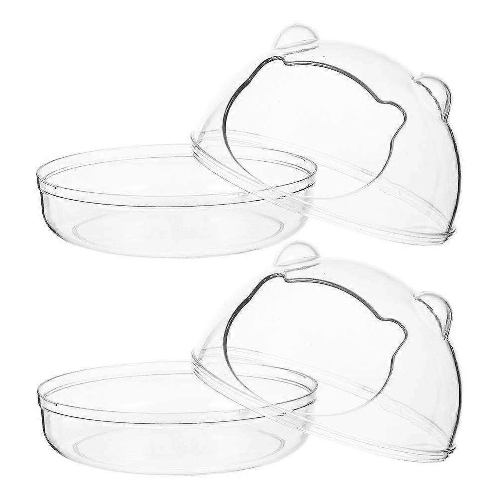 Hamster Bath Container Plastic Hamster Toilets for 4Pcs Pet Bathrooms