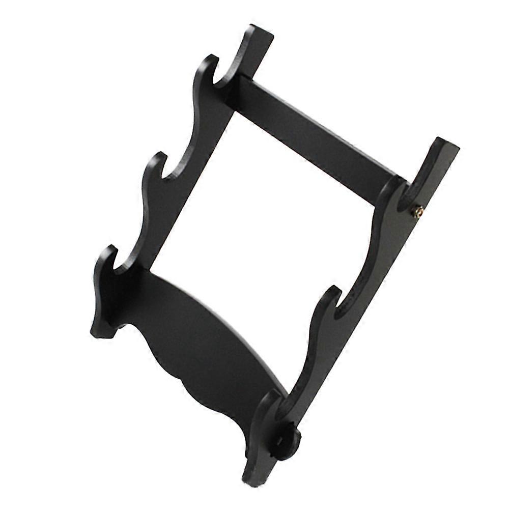 Detachable Collection Storage Rack 2Pcs Black Wall Mounted Sword Display Shelf Suitable For Retail Store And Craft Show
