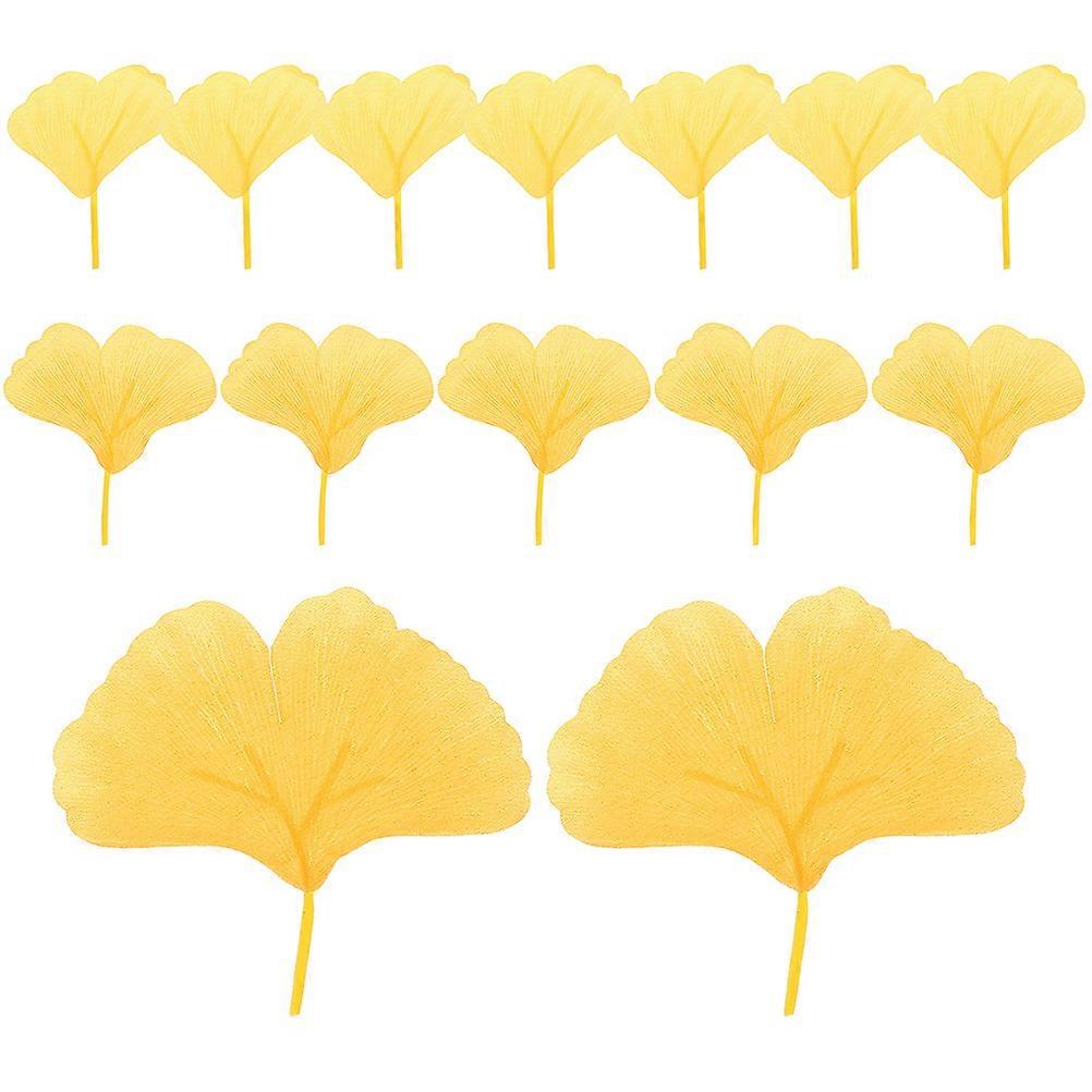 Simulation Ginkgo Leaves For Party Decorations Realistic Style Homeowners Craft Enthusiasts 200Pcs