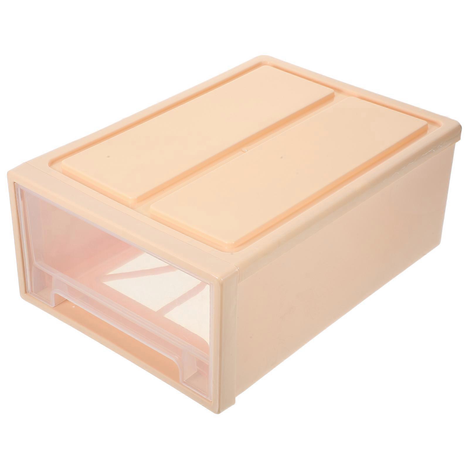 Clear Sneaker Storage Box Organizer for 2Pcs Pink Stackable Shoe Storage