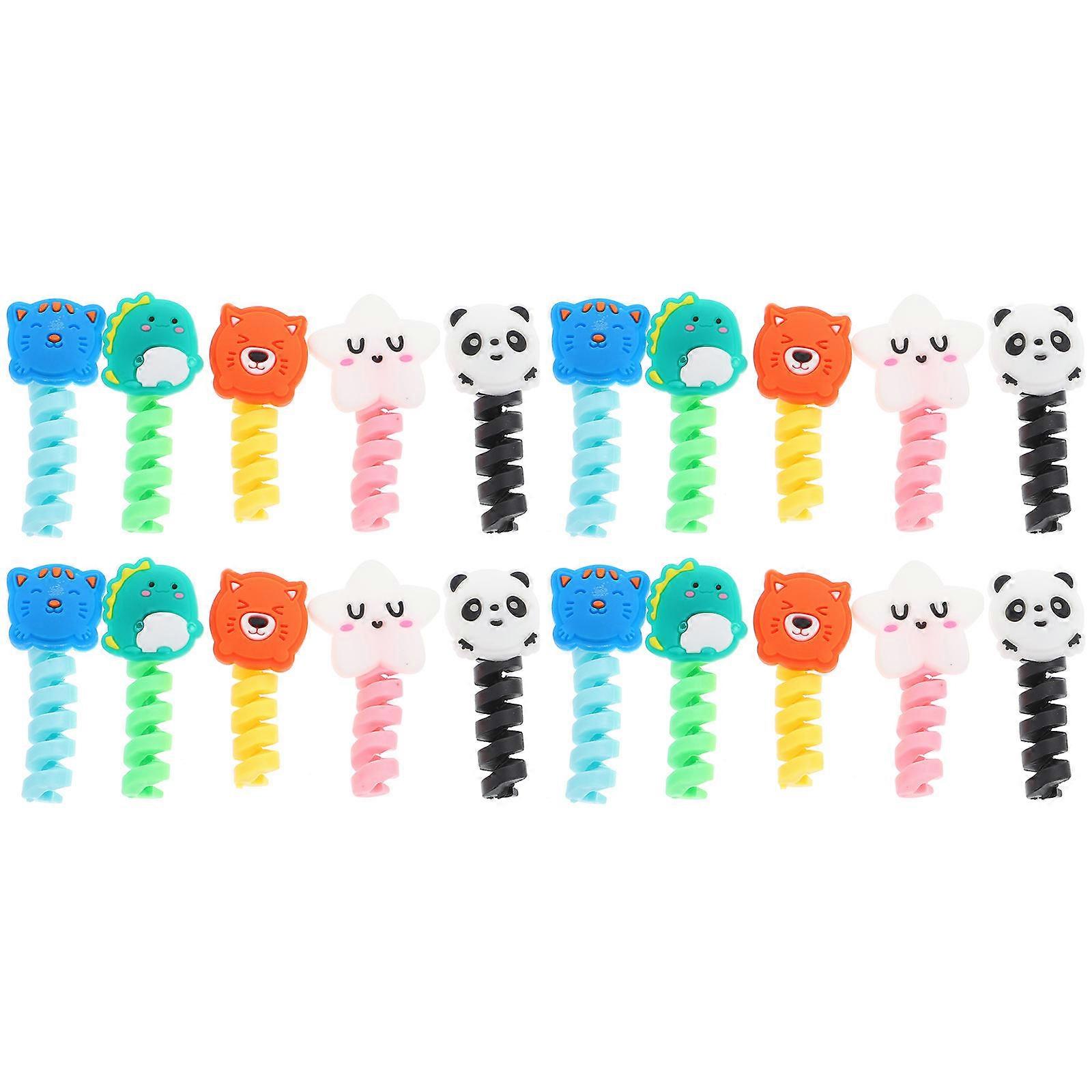 Animal Cord Protector Silicone Charger Protector for Cable 50Pcs Set