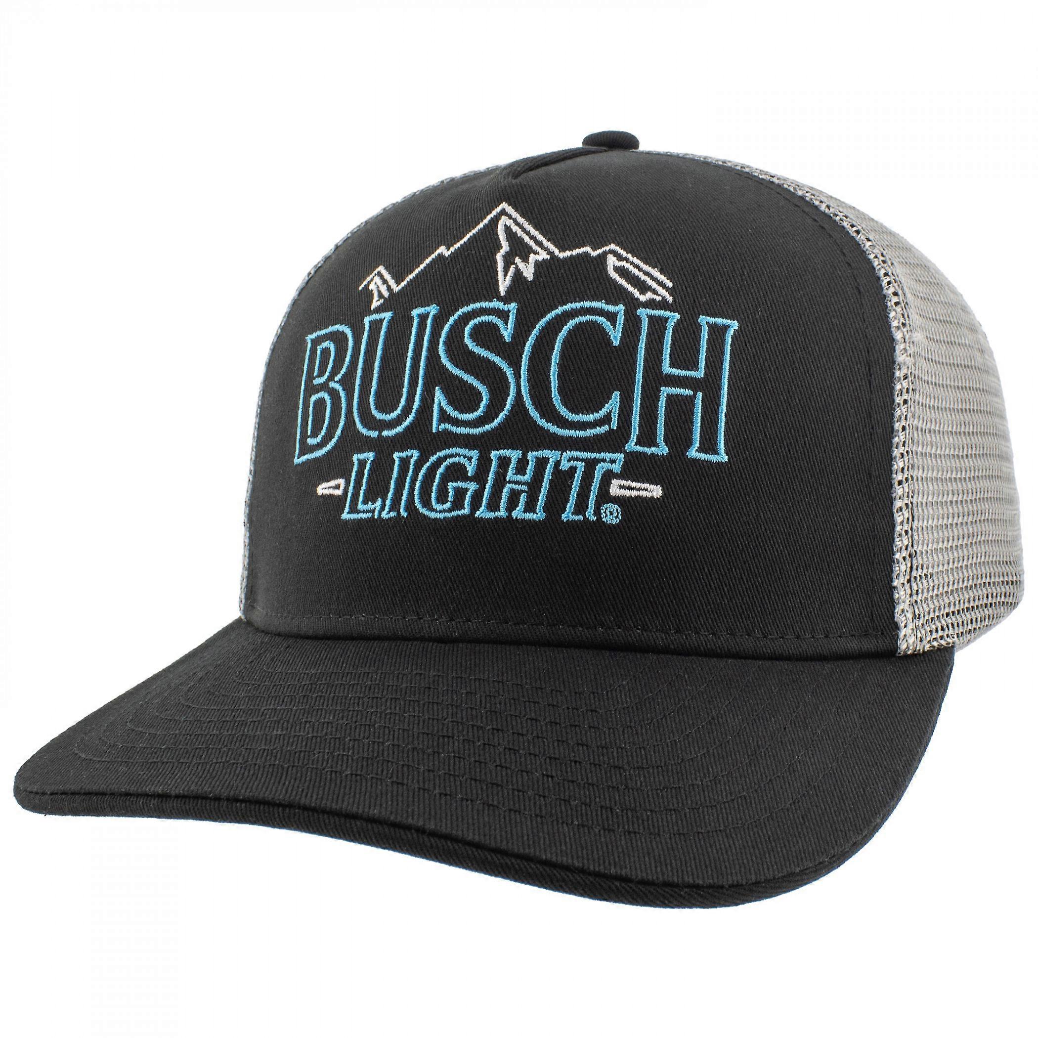 Busch Light Neon Logo Black Mesh Adjustable Hat