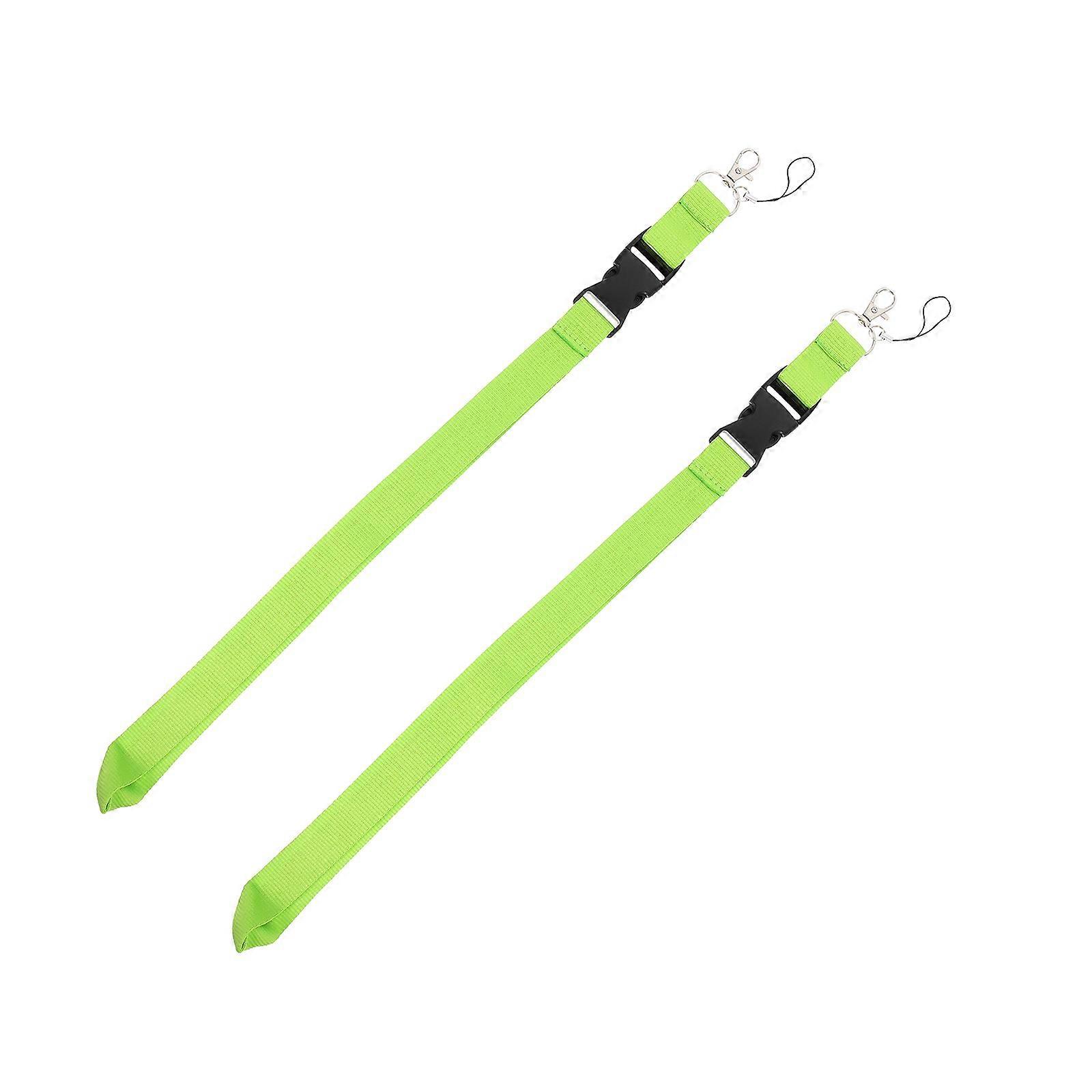 Polyester Phone Lanyard Key Lanyard for Phone Set of 6 Green