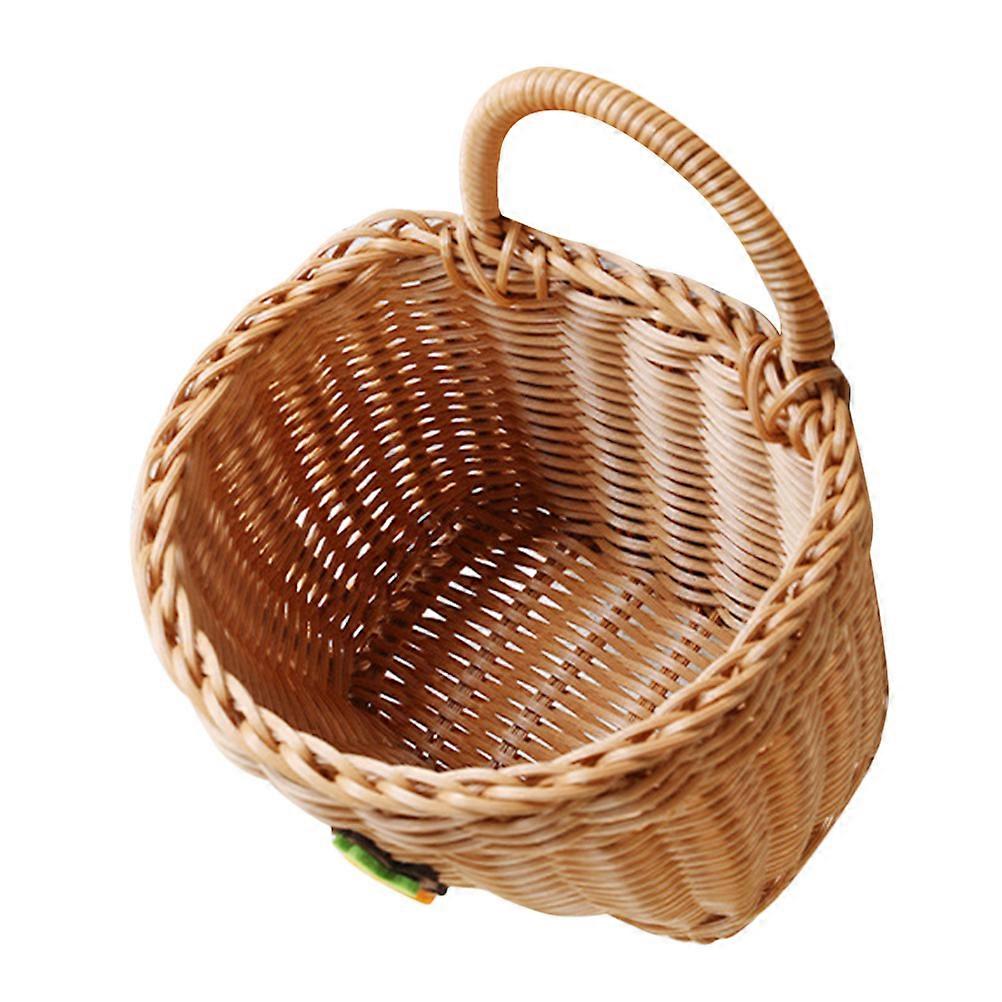 Carrot Pattern Wall Hanging Basket For Kitchen Use Multi Color Storage 1 Pcs