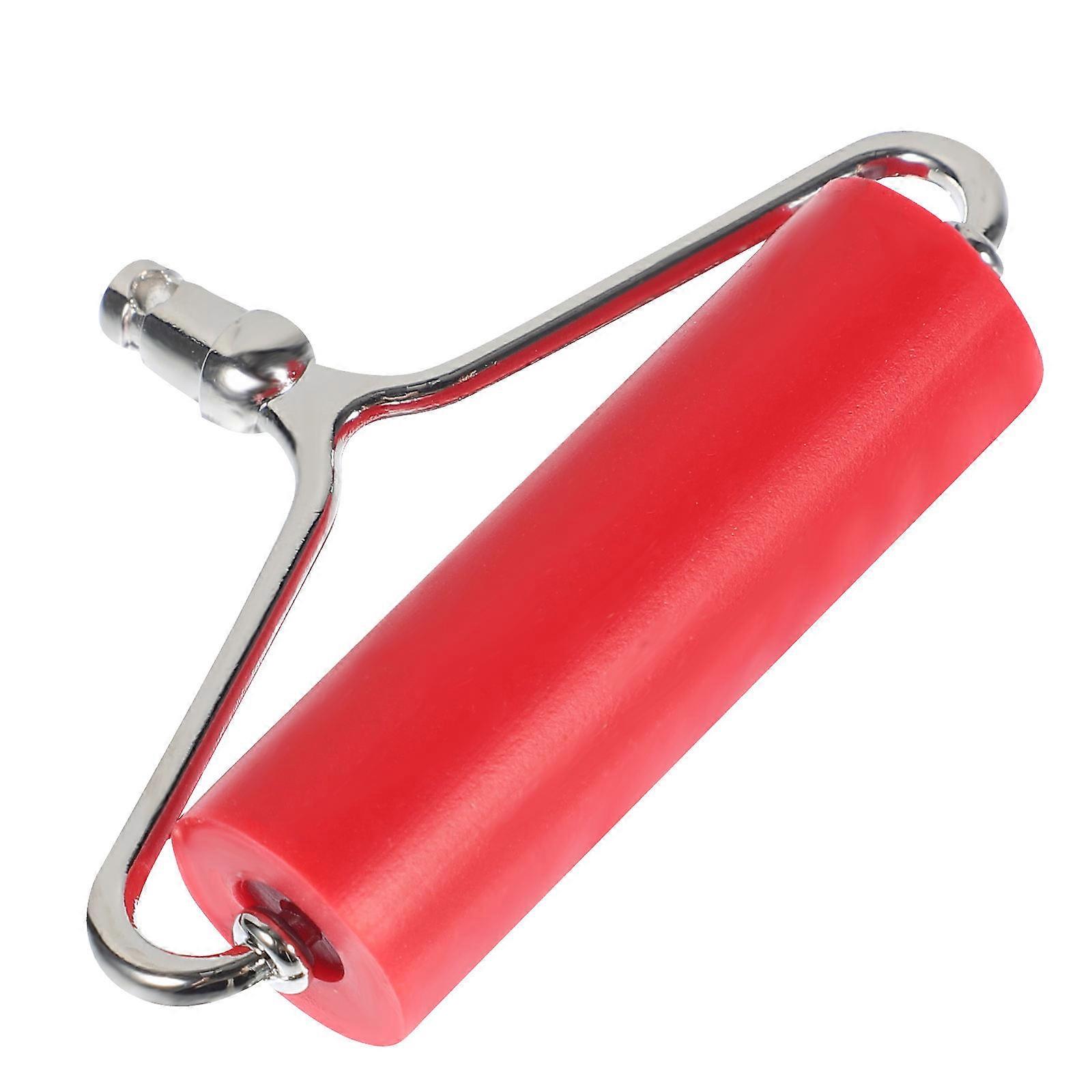 DIY Craft Roller Printmaking Ink Rubbing Tool For Professional Artists Red Wear Resistant 1Pack