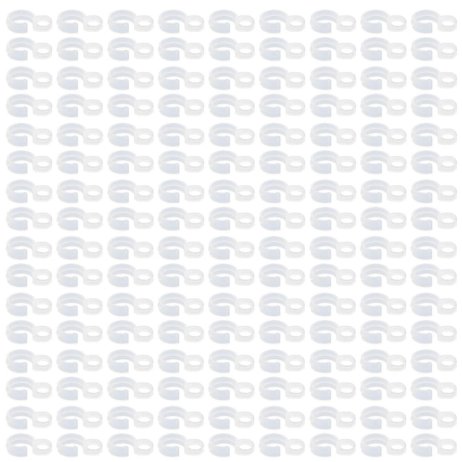 Plastic Windproof Hooks Clothes Hanger Buckle Hooks for Home Use 200Pcs