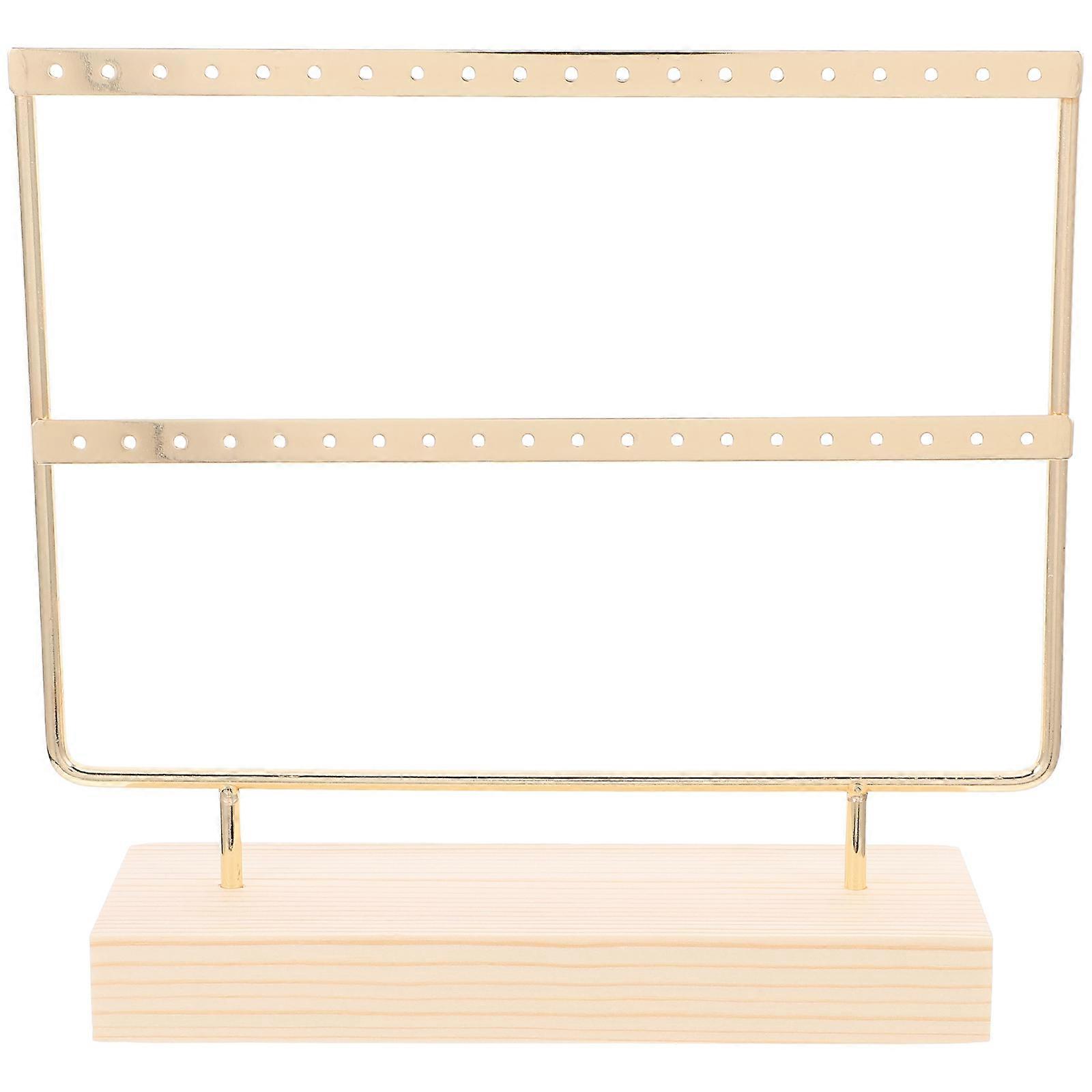 Jewelry Organizer Earring Stand Stable Base Multi-Layer Display Iron Material 5Pcs