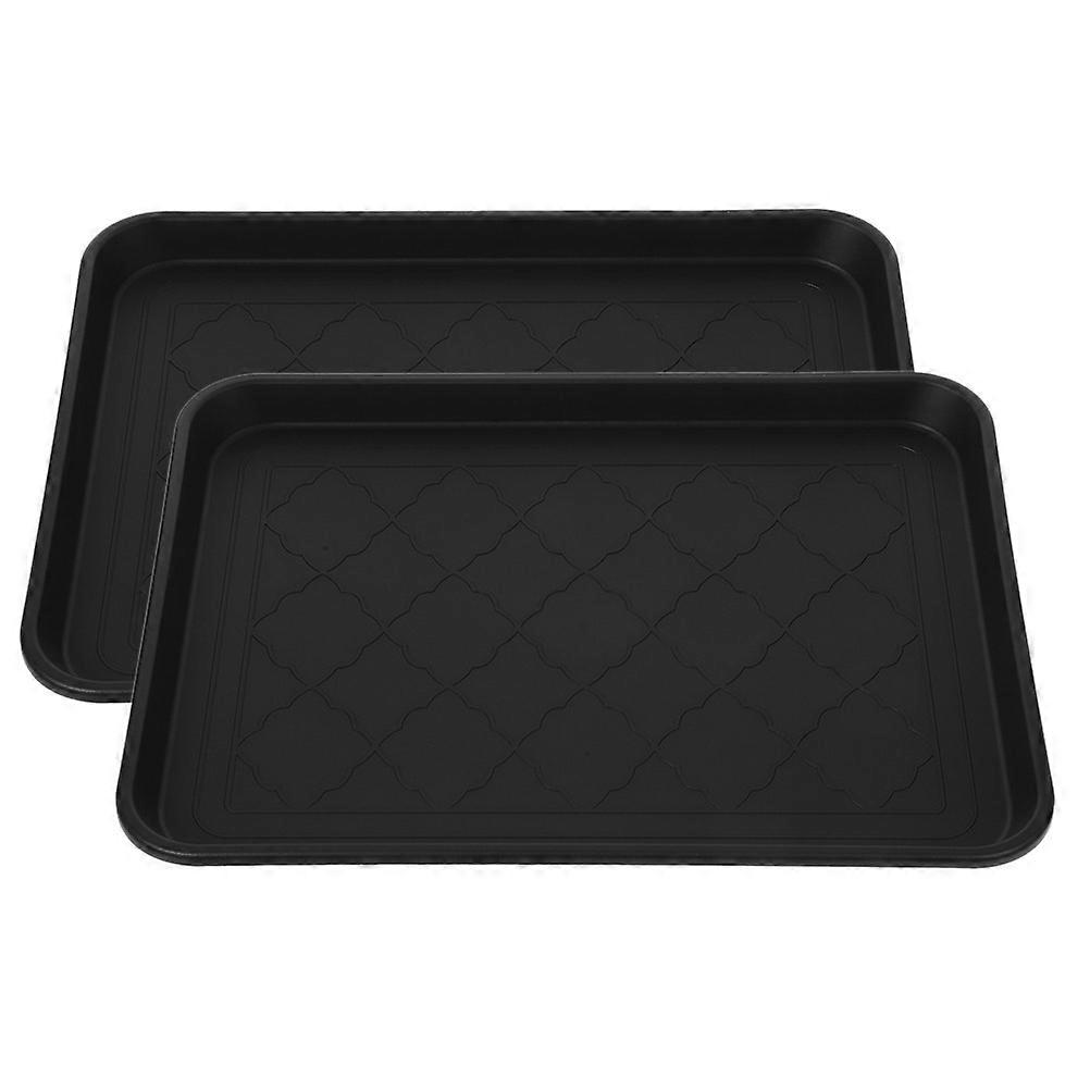 Boot Tray Plastic Storage Tray for Sundries Organization 4Pcs