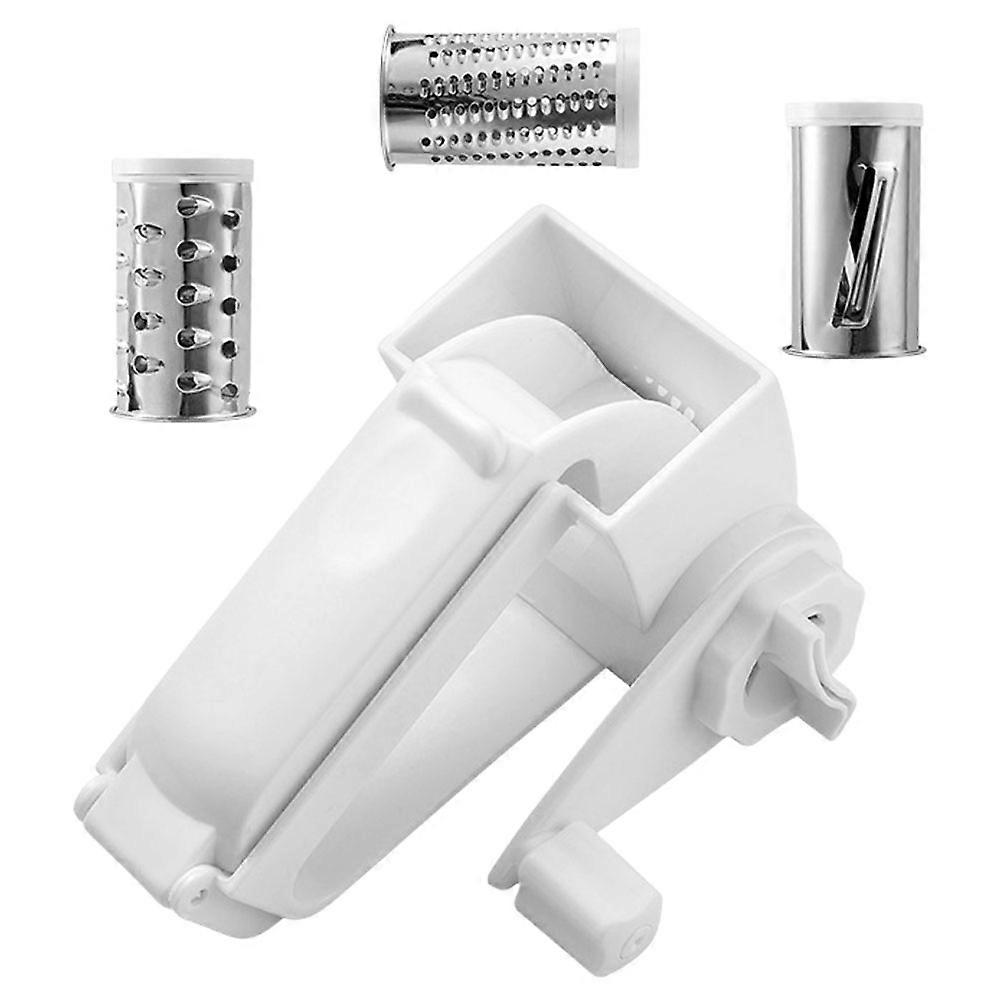 Cheese Grating Tool Manual Cheese Kitchen Gadget White Pp Stainless Steel Grating 1 Set