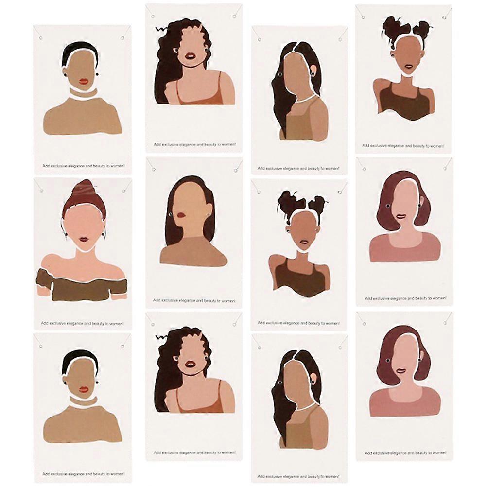 Multi Color Earring Cards for Selling 500Pcs Paper Display Holder