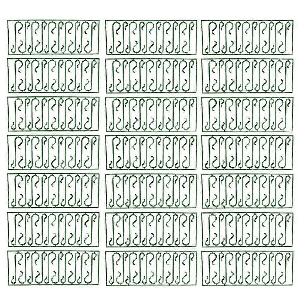 500Pcs Ornament Hooks In Green Plastic For Decorating Christmas Trees And Event Decorations