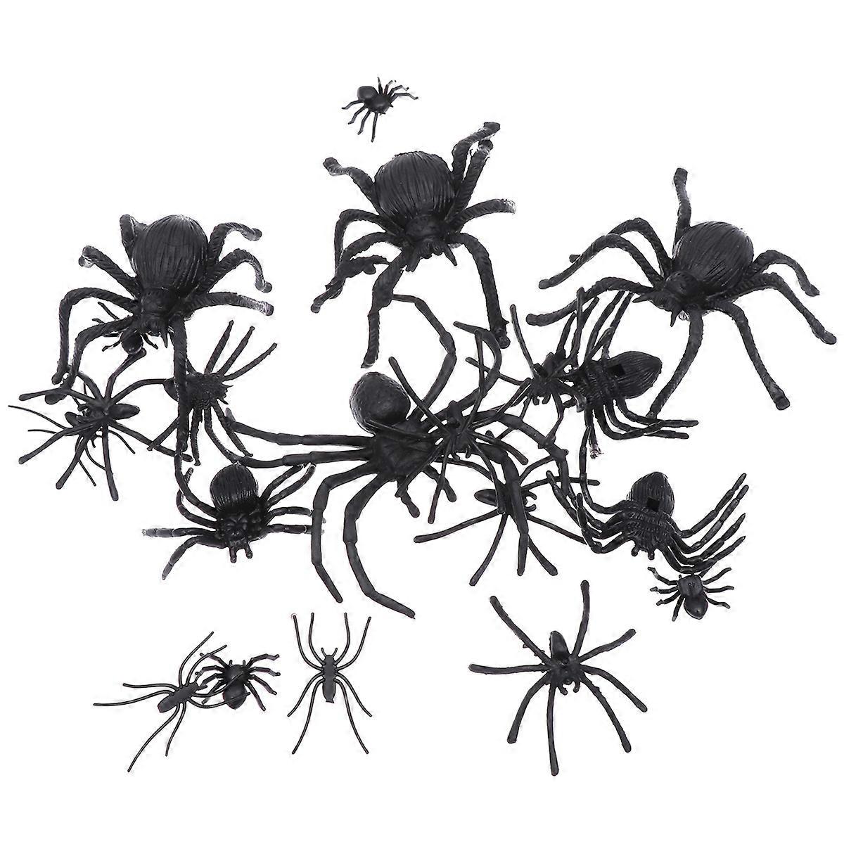 Simulation Spider Halloween Spider Toy for Party Use 48Pcs Kit