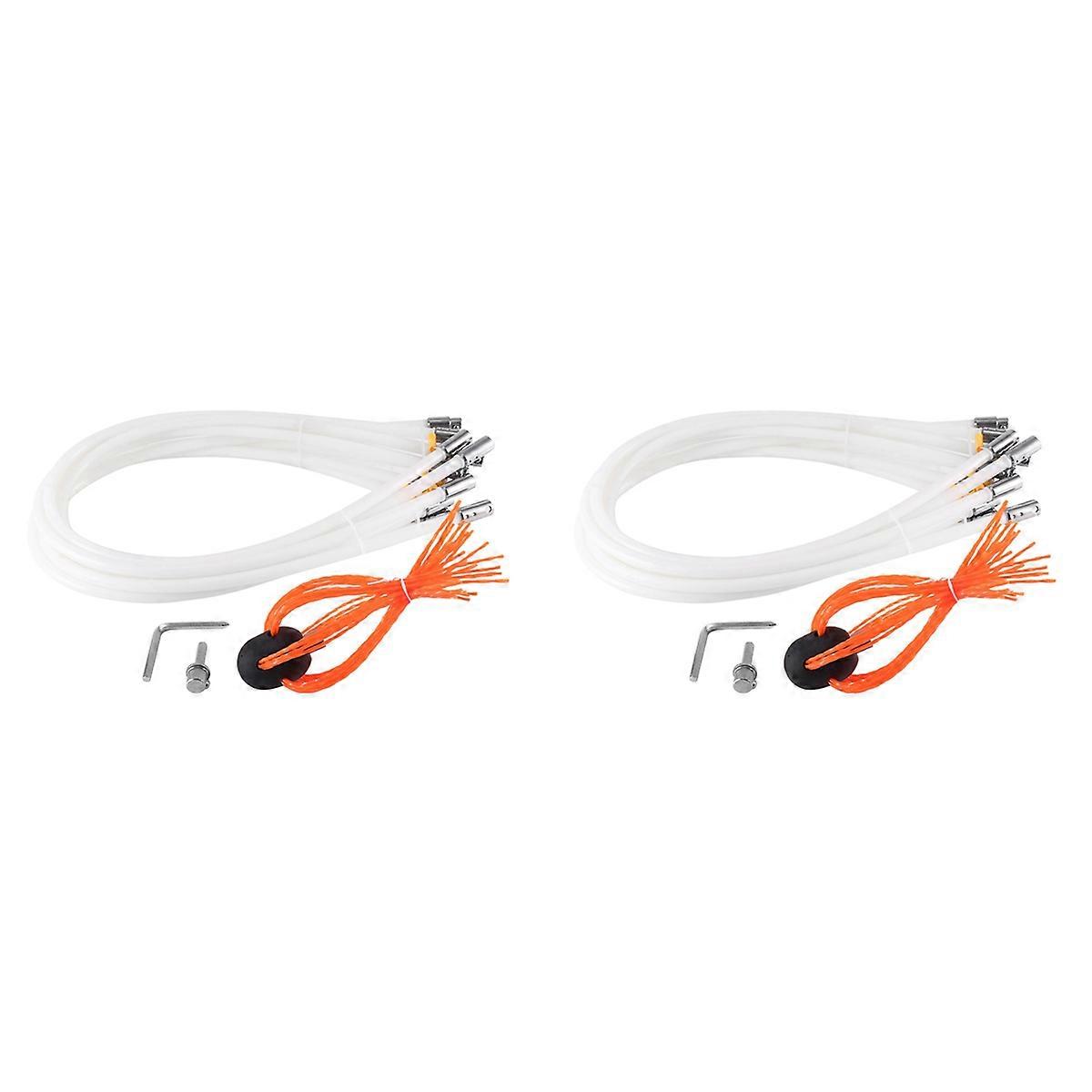 Chimney Sweep Cleaning Brush Tool Kit and 8 Flexible Rods Snap