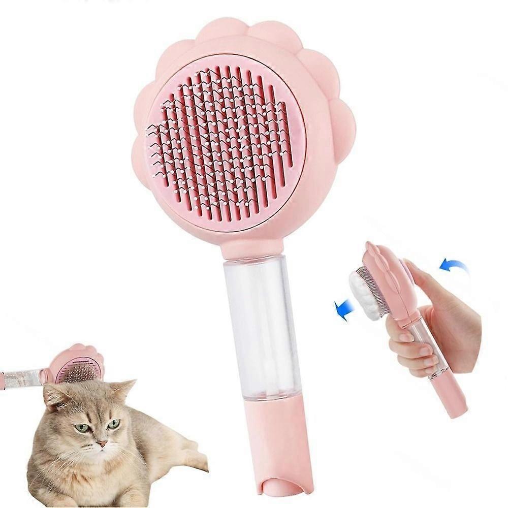 with Release Button and Spray Flea Comb for Short and Long Hair Cats