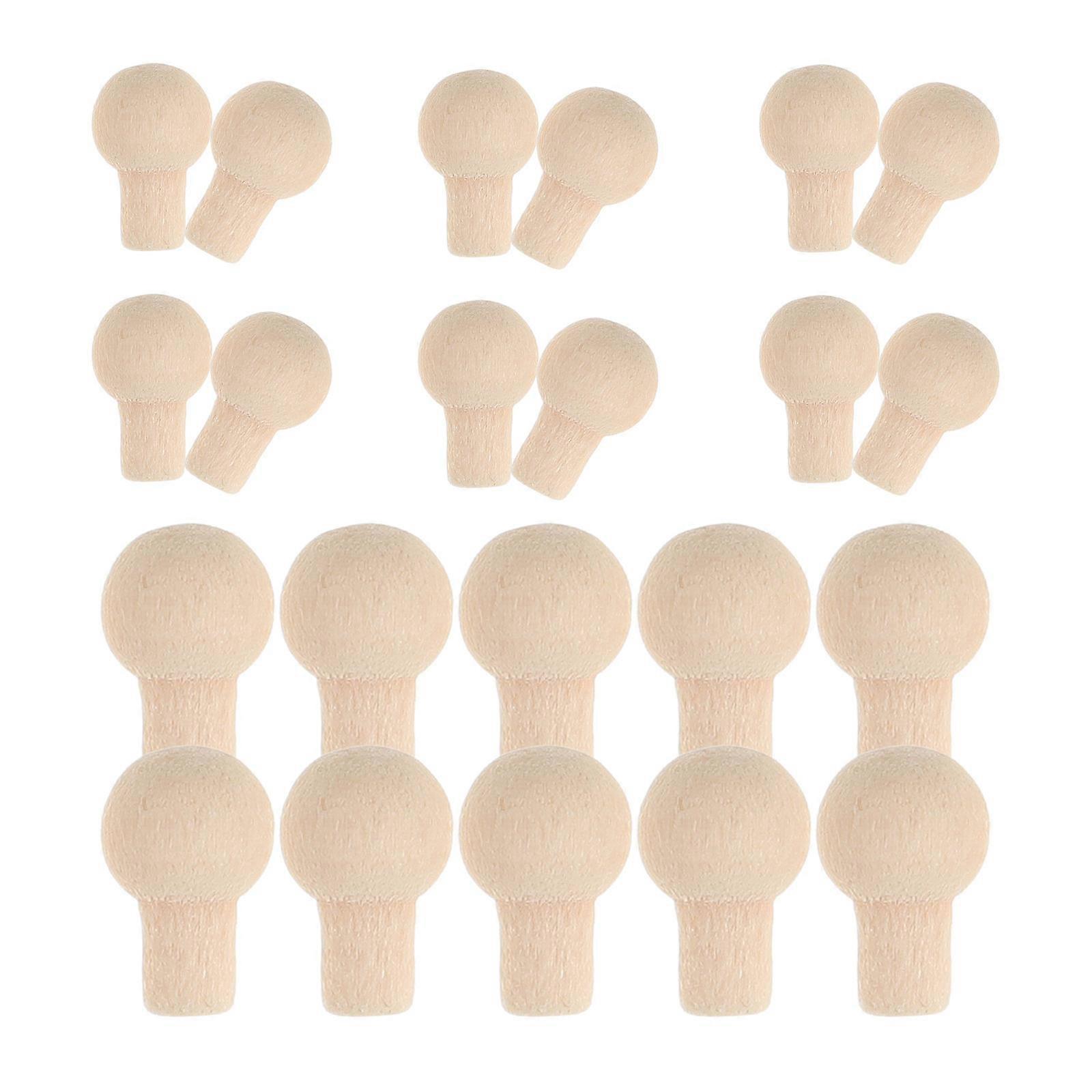 Miniature Knobs Tiny Furniture Accessories for Kids Use 72Pcs Light Yellow