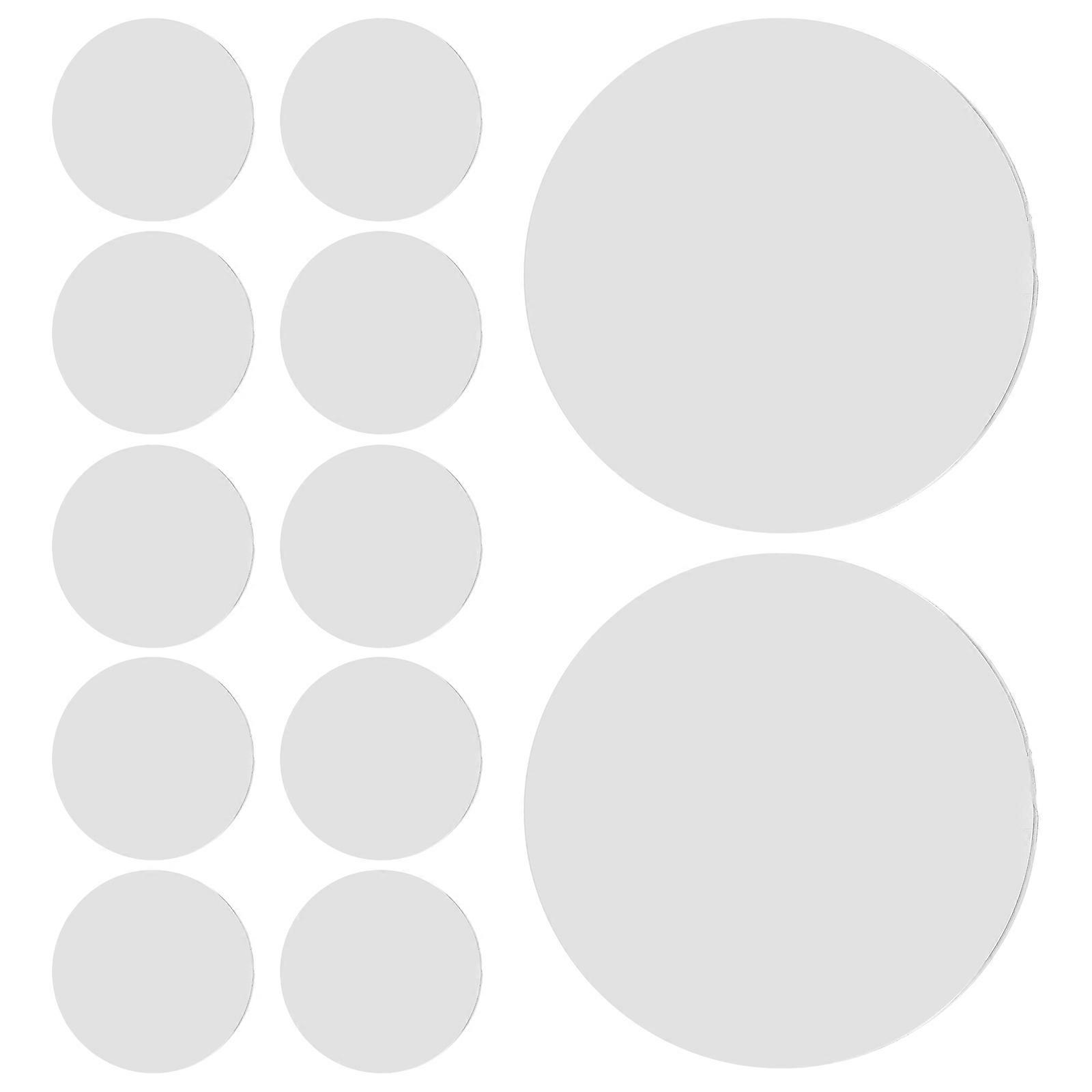 Double Convex Lens for Lab Use 24Pcs Clear Acrylic Lens Optical Equipment