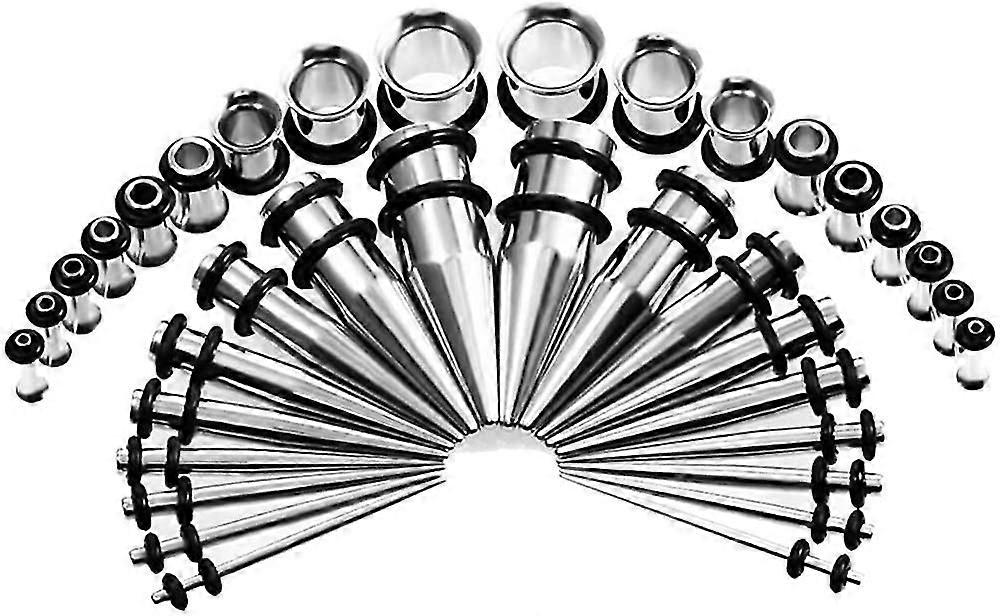 Øre Stretching Kit Taperstainless Stål- 36pcs Øreplugger Expander