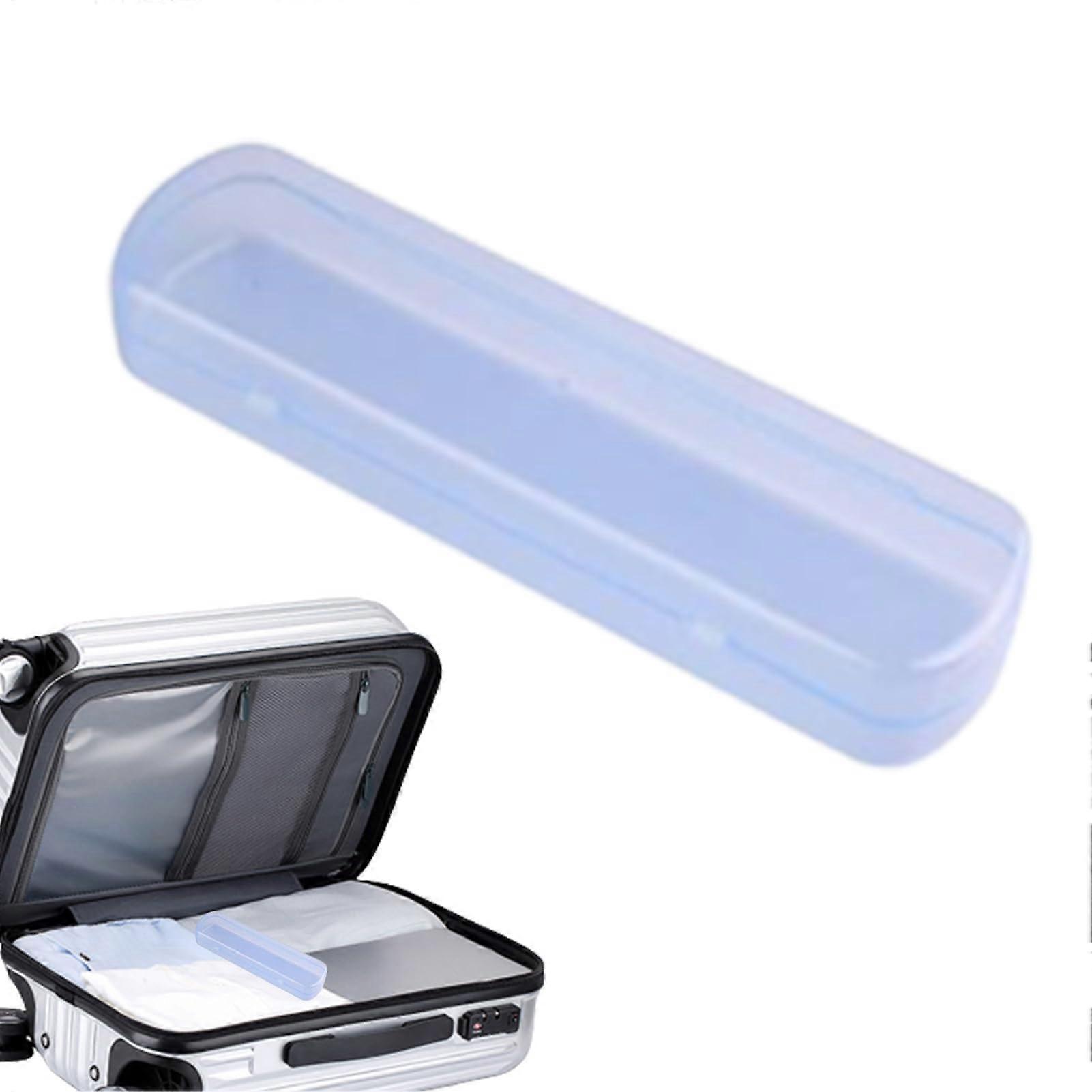 Toothbrush Case Travel Portable Organizer Waterproof Toothpaste Case MultiFunction Box Blue