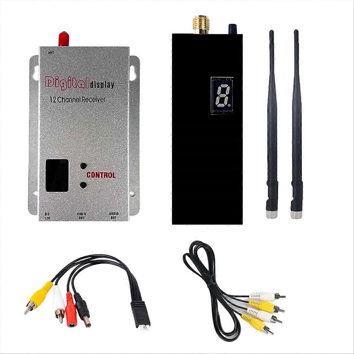 FPV 1.2G 1.5W VTX VRX Kit 8CH 1500mW FPV Video Transmitter Receiver