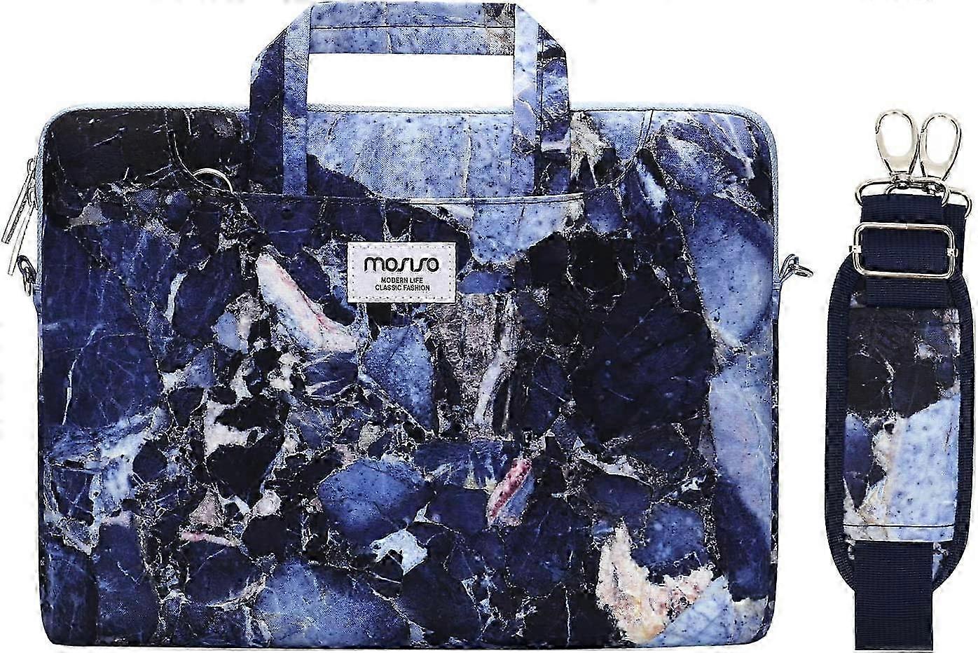 Bolsa de ombro para laptop compatível com MacBook Pro de 14 polegadas 2021 M1 Pro/Max A2442, compatível com MacBook Air/Pro, notebooks de 13 a 13,3 polegadas, poliéster Rock Mar