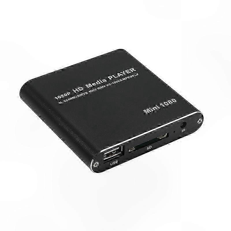 Full HD 1080P Media Player with USB HDD and SD/MMC Card Support, EU Plug-Compatible