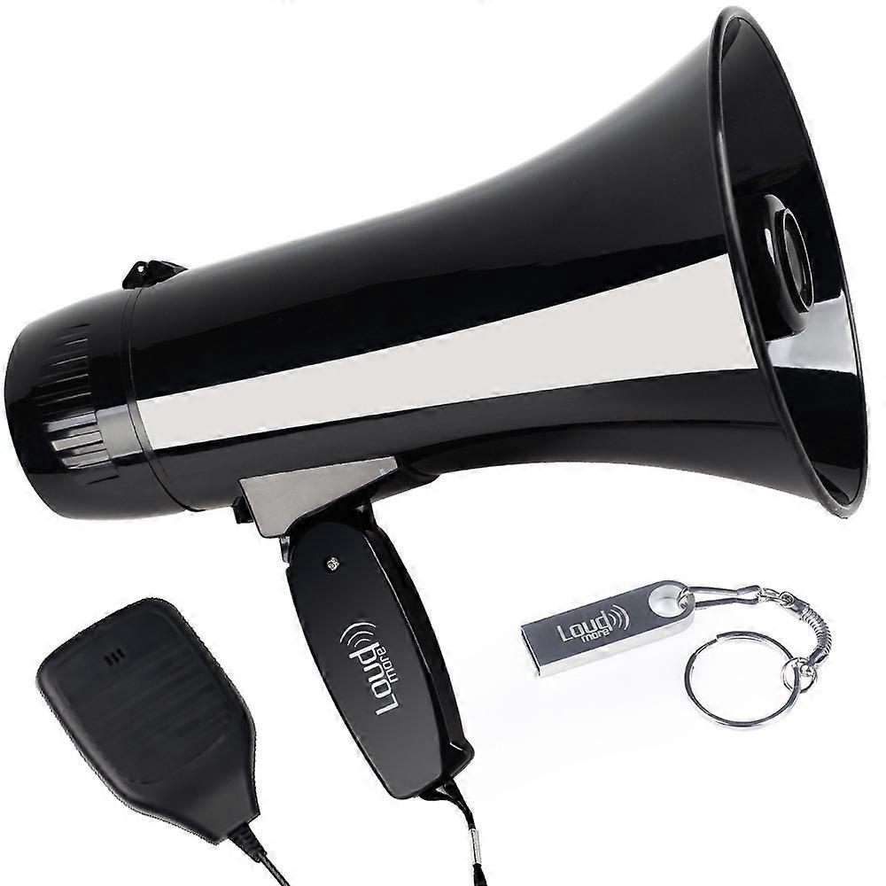 35 Watt Portable Speaker PA Bullhorn with Detachable Handheld