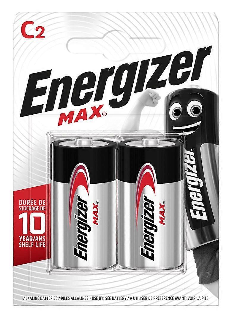 Piles Energizer Max C LR14, lot de 2, emballage écologique