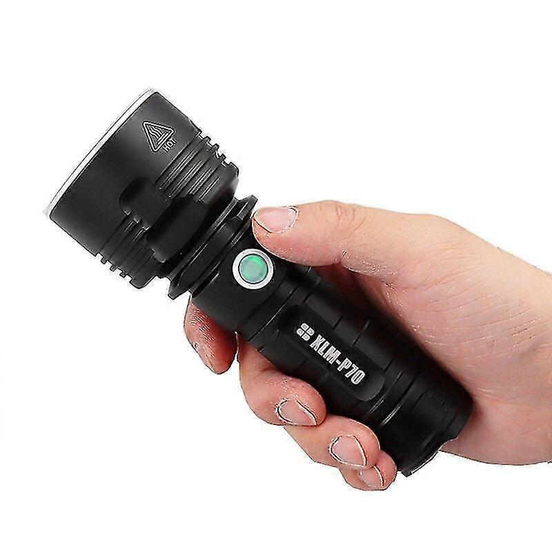 P70 Led Flashlight Usb Rechargeable Waterproof Lamp Ultra Bright Torch