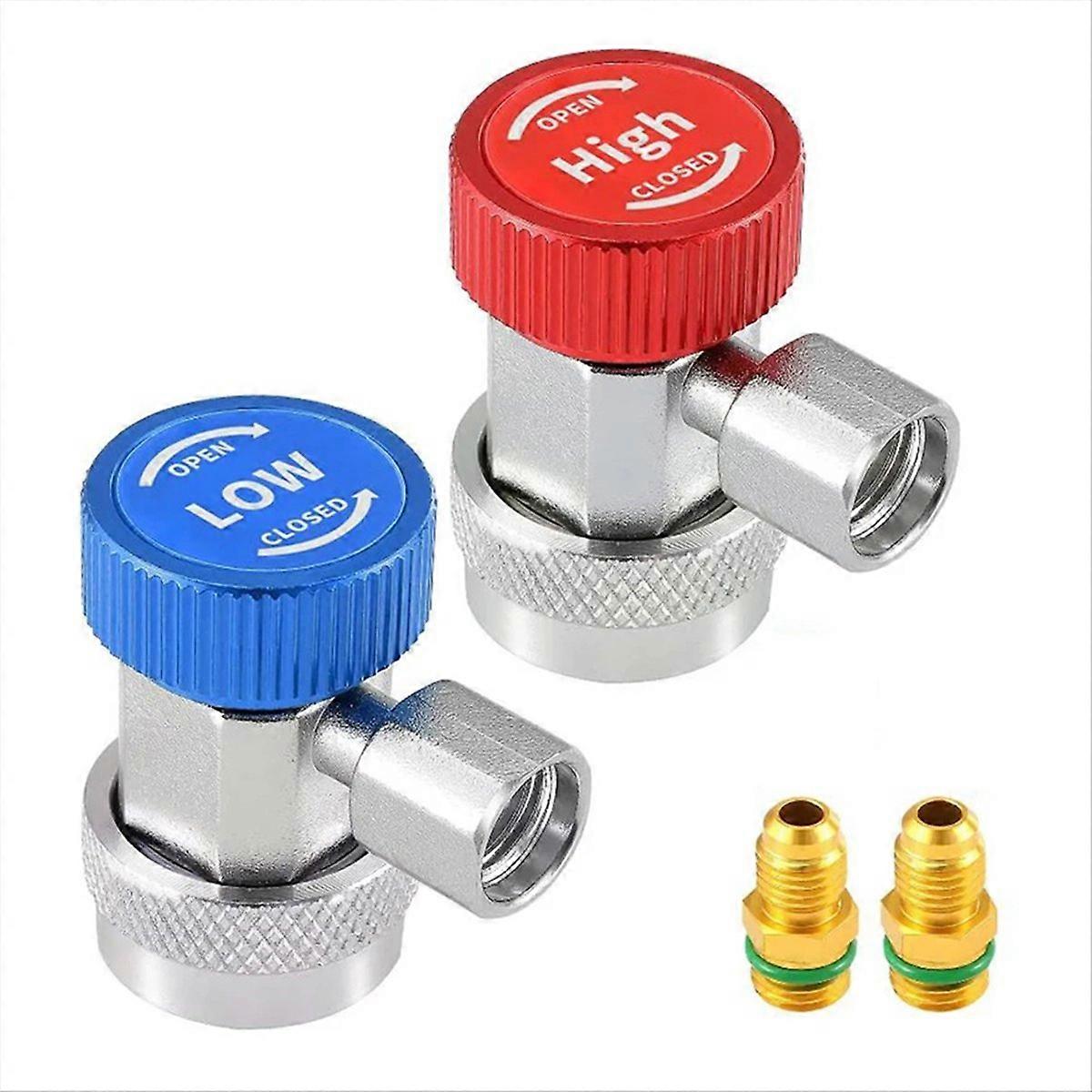 R134A H/L Auto Snelkoppeling Connector Messing Adapter