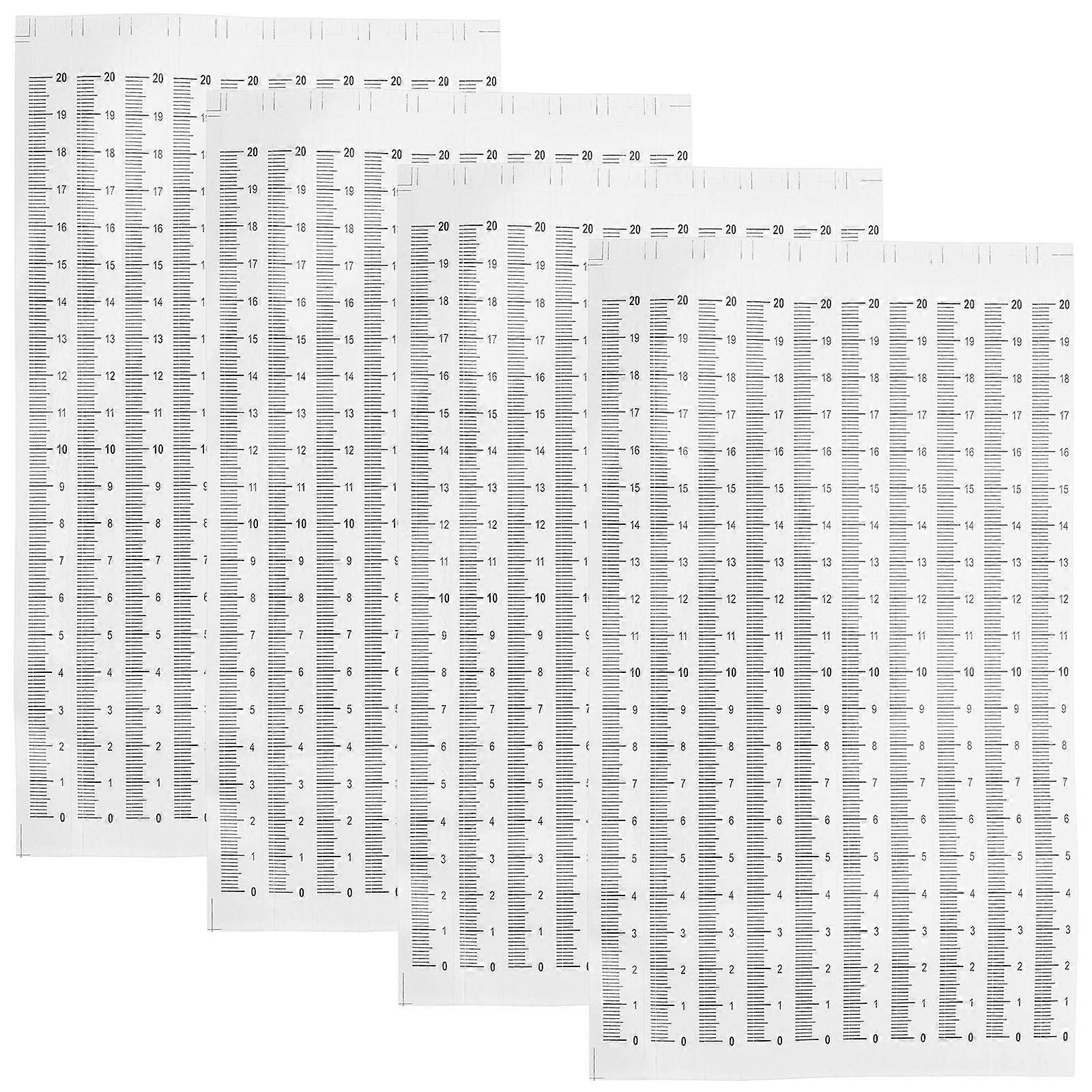 60PCS Measuring Tape Ruler Sticker - Peel and Stick Metric Scale Graduation Ruler for Workbench Height Marking Desk