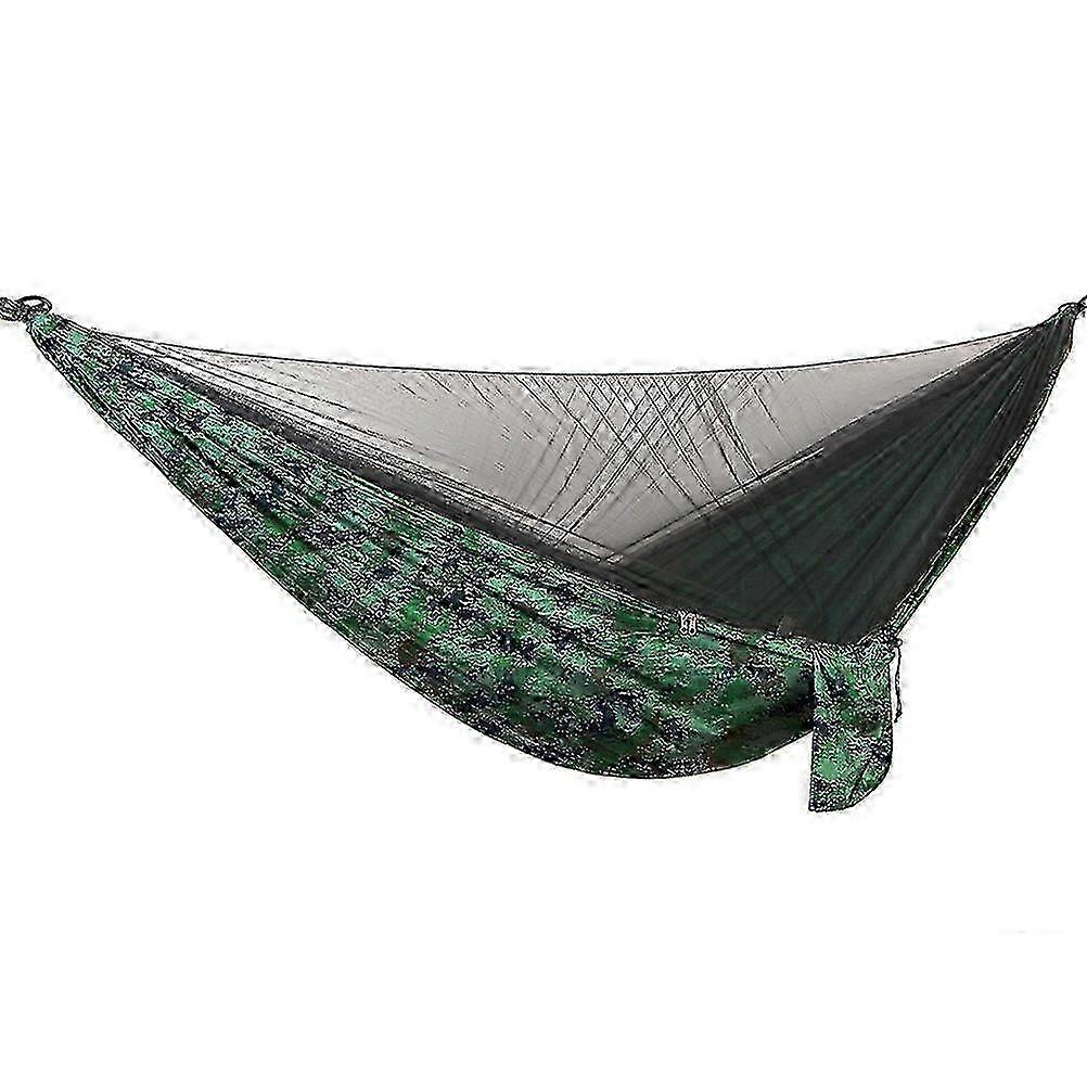 1 set of upgraded automatic quick - opening mosquito - proof camping hammock.