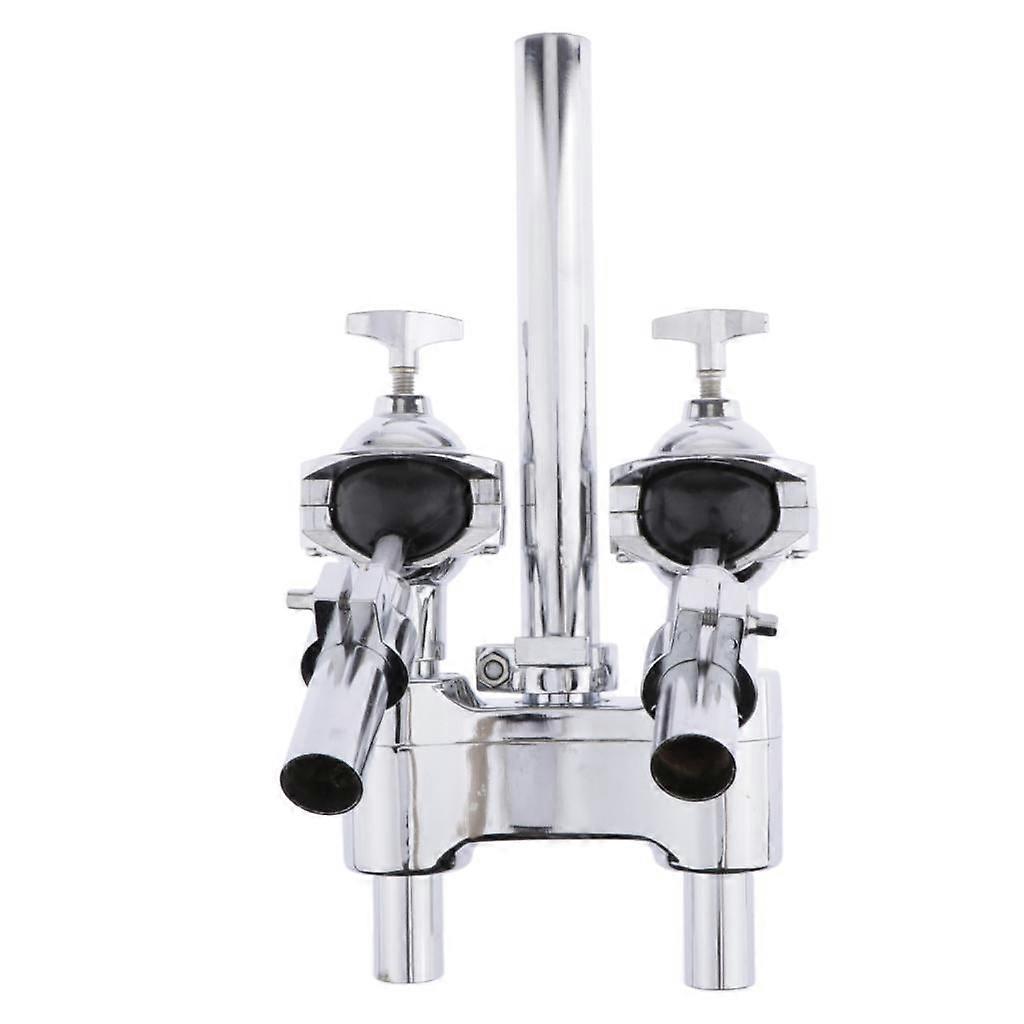 Double Tom Holder Stand Mount Bracket Metal Plated Drum Parts
