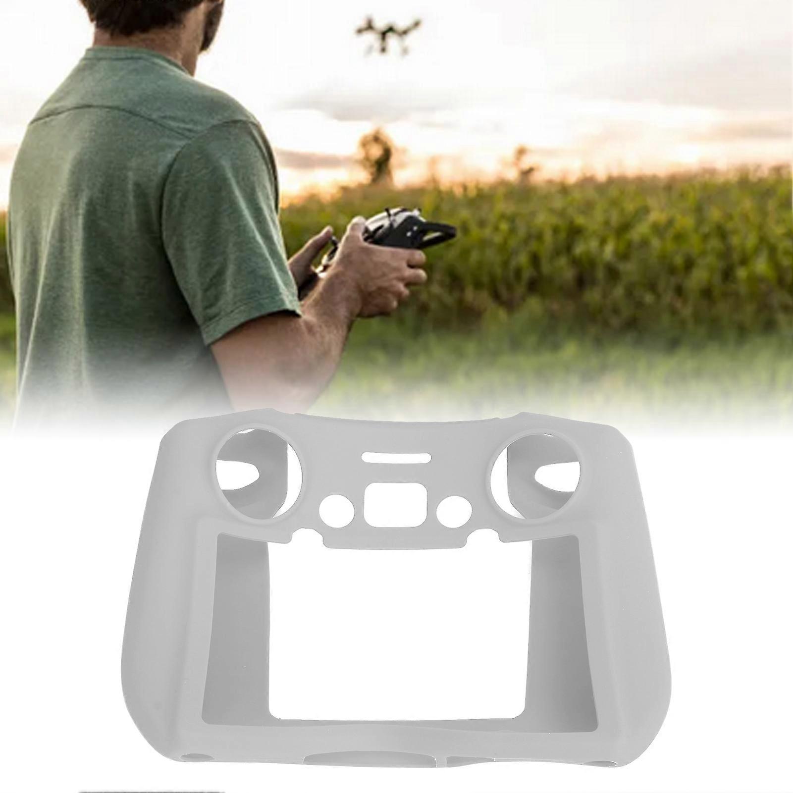 RC Drone Remote Control Case Silicone Scratch Resistant Dustproof for DJI Mini 3 Pro RC Remote Controller Grey 