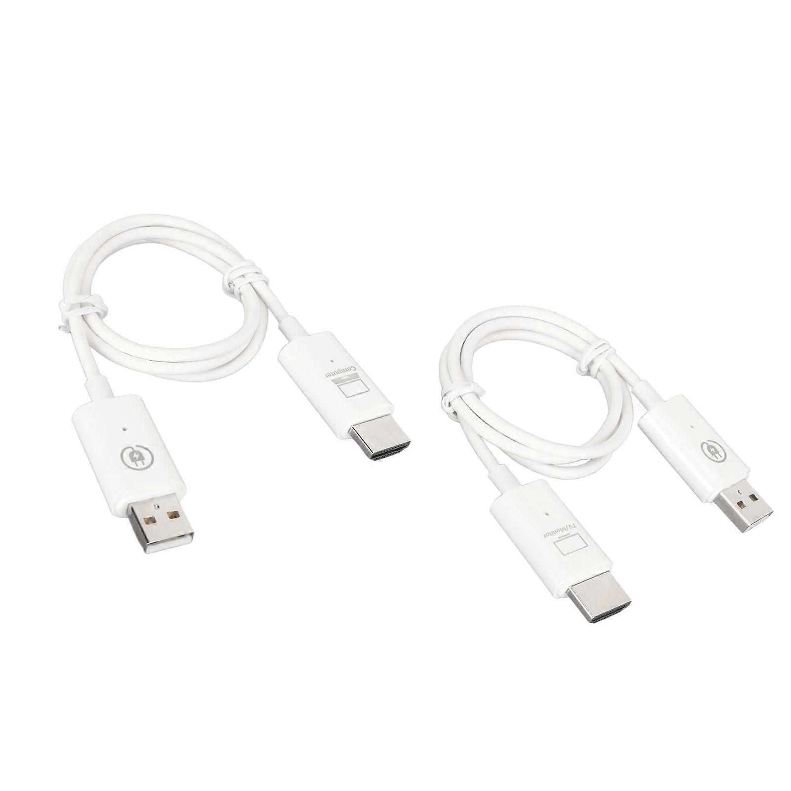 HD Transmitter Receiver 1080P Dual Mode Up to 54yd Plug and Play Wireless HD Extender Kit for Meeting Gaming Projection 