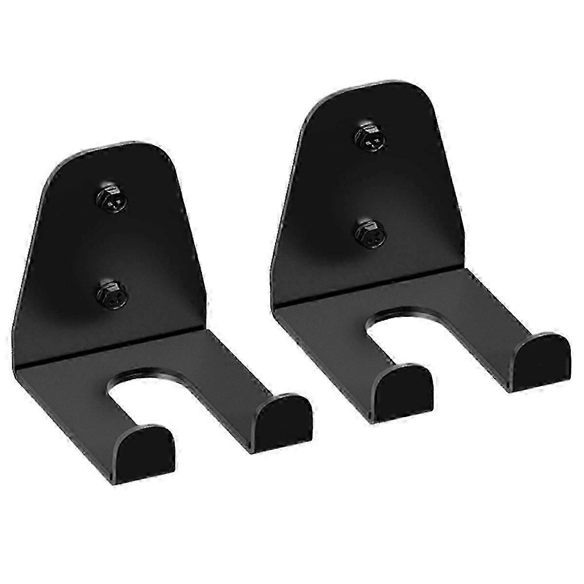 2PCS Barbell Hanger,Double Hook Garage Gym Bar Wall Rack
