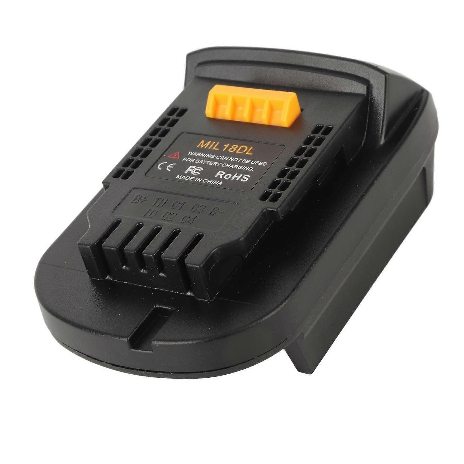 Lithium Battery Adapter Power Tool Dock Power Connector Converter for Milwakee 18V MIL18DL