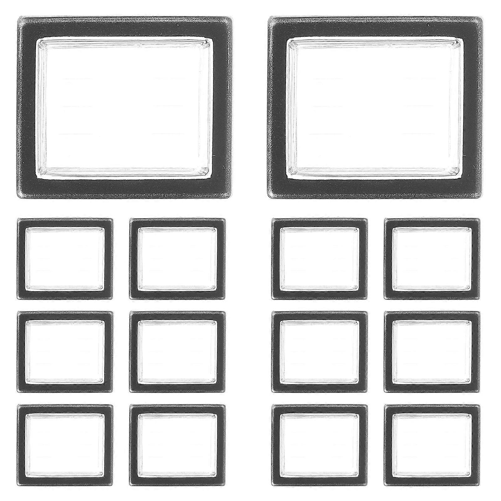 15pcsボタンスイッチ保護カバーボタンカバーボタンダストカバーボタンプロテクター