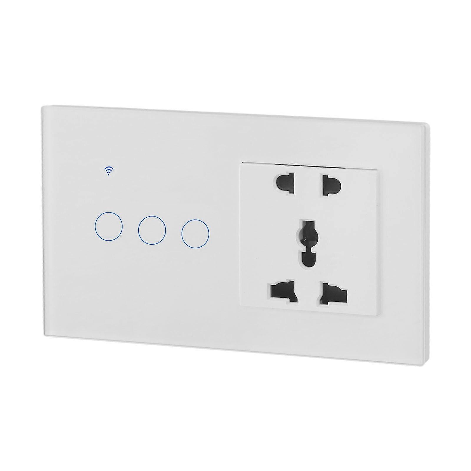 Smart Wall Socket Wifi Switch For For Tuya Touch Light Switch Multi-function Socket