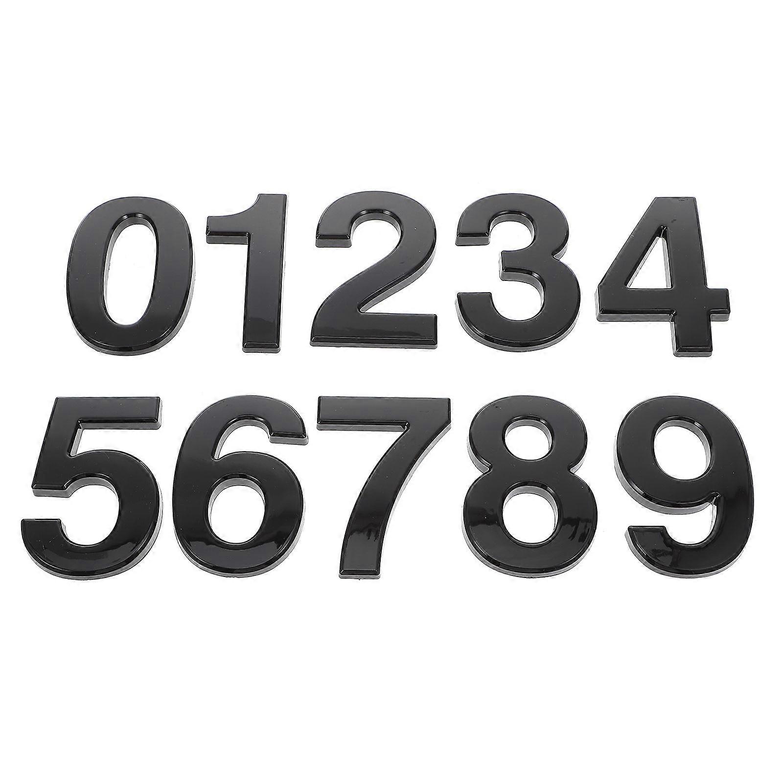 10 Pcs Black Mailbox Mailboxes for outside Door Number House