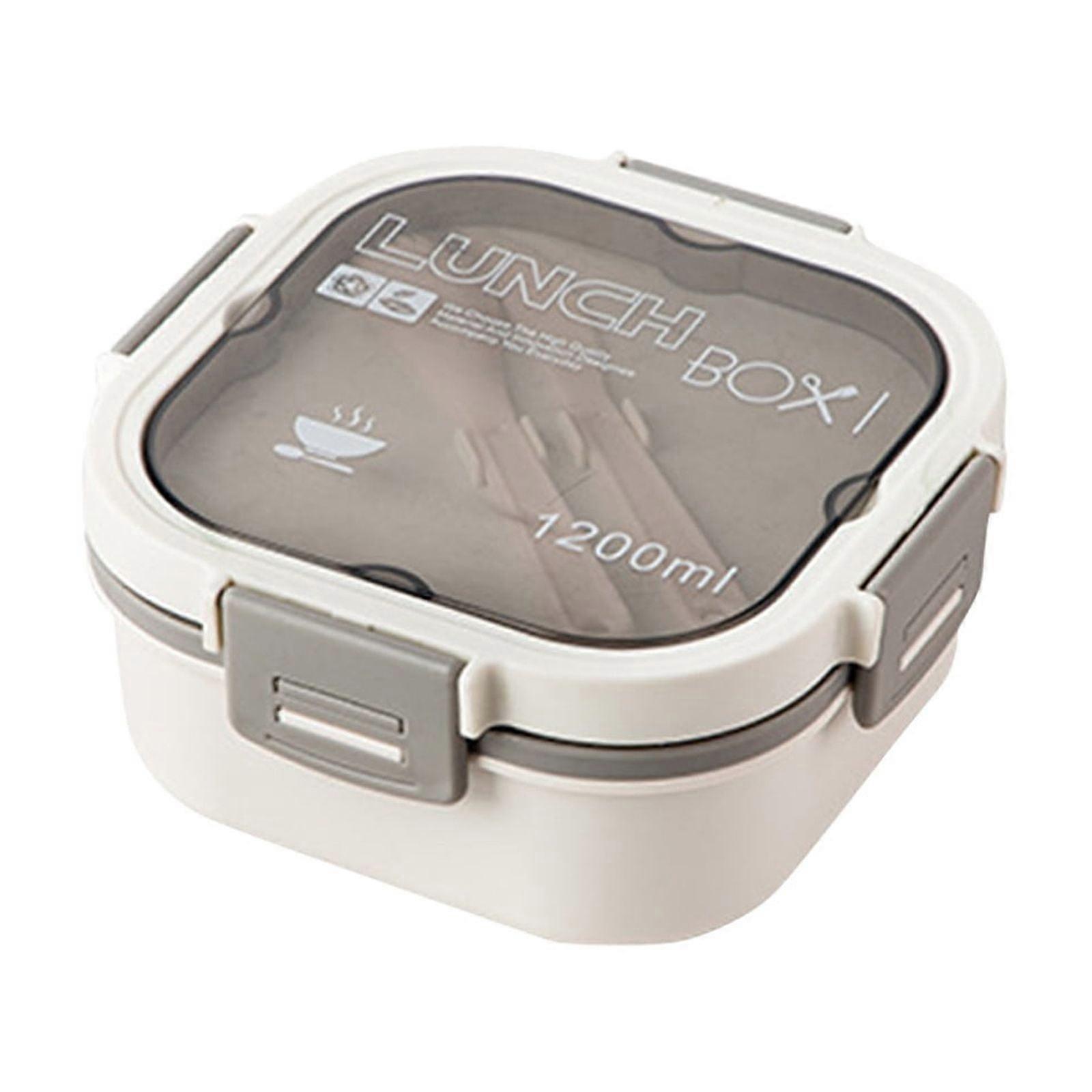 HKUKY Large Bowl, Bento Box Tray, Leak Proof Container, Sealable Lid And Fork, Bento Lunch Box For Adults