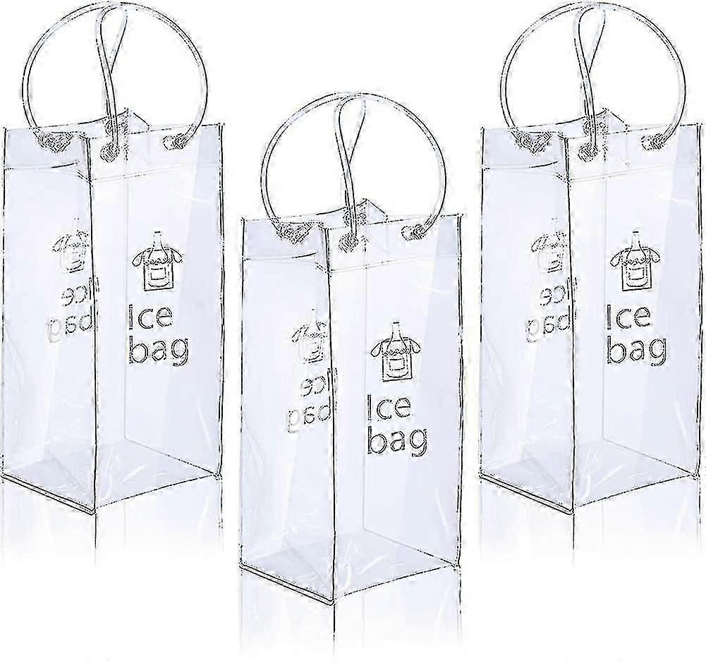 Tragbare Eisweintasche - 3 Stück Weinkühltasche mit Griff