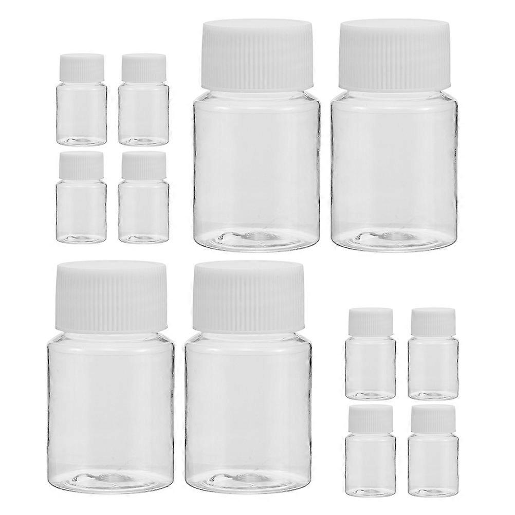 Transparent Plastic Medicine Organizer Box for Packing Use 25Pcs Sample Bottles